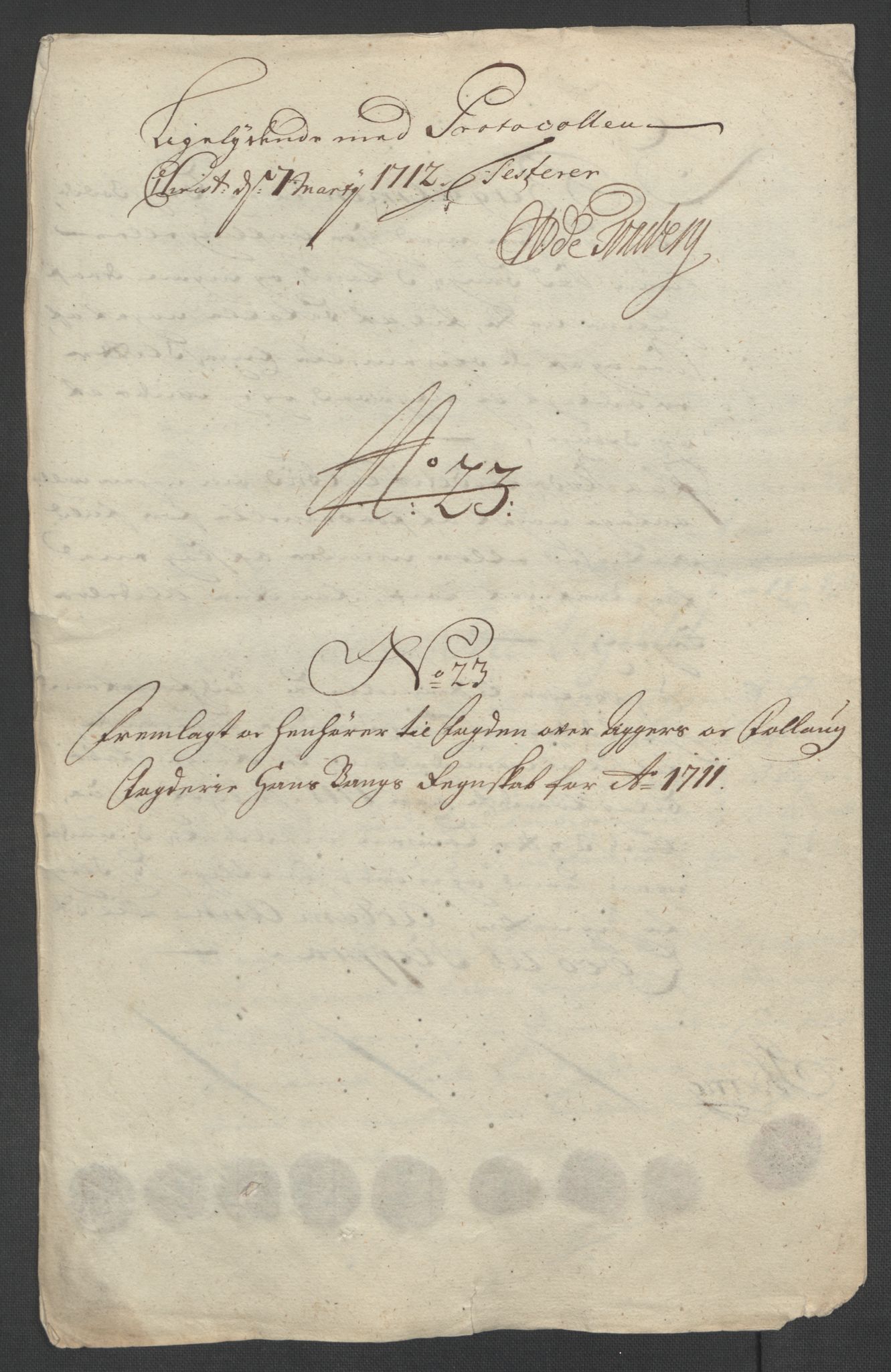 Rentekammeret inntil 1814, Reviderte regnskaper, Fogderegnskap, AV/RA-EA-4092/R10/L0448: Fogderegnskap Aker og Follo, 1710-1711, p. 349