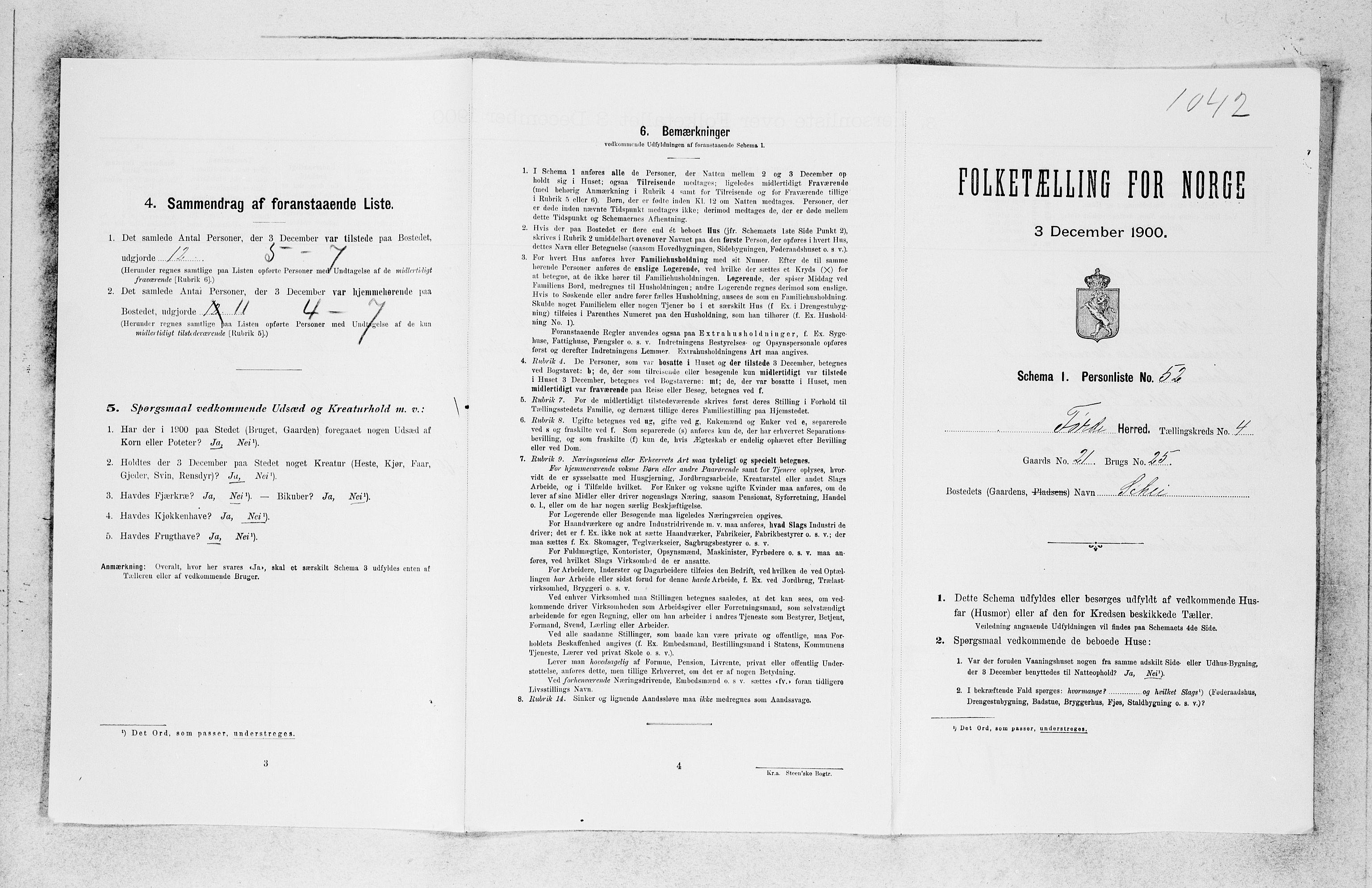 SAB, 1900 census for Førde, 1900, p. 386