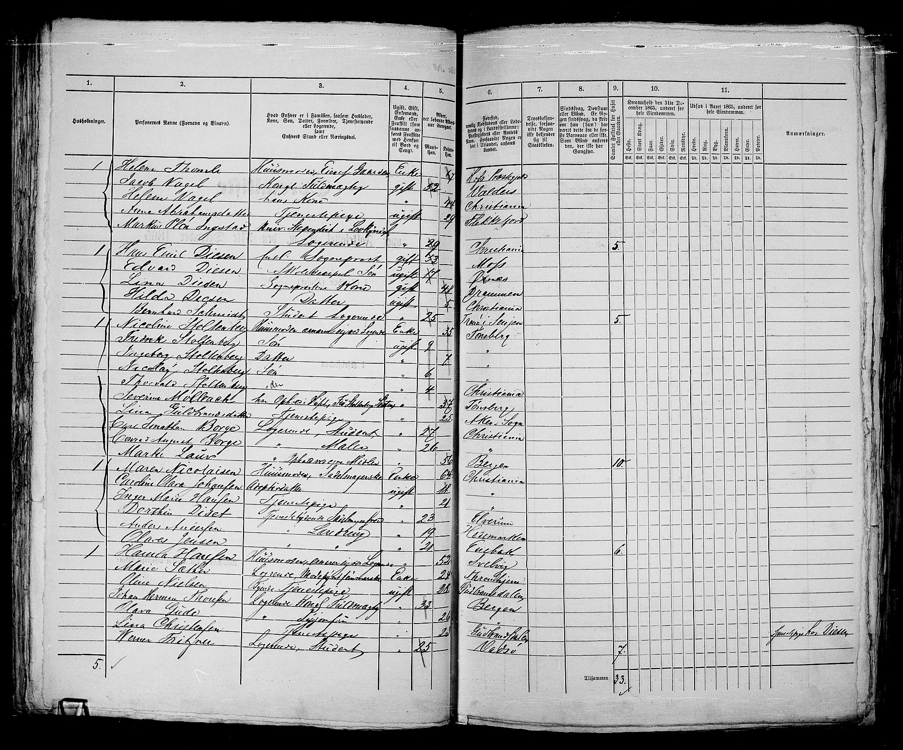 RA, 1865 census for Kristiania, 1865, p. 1768