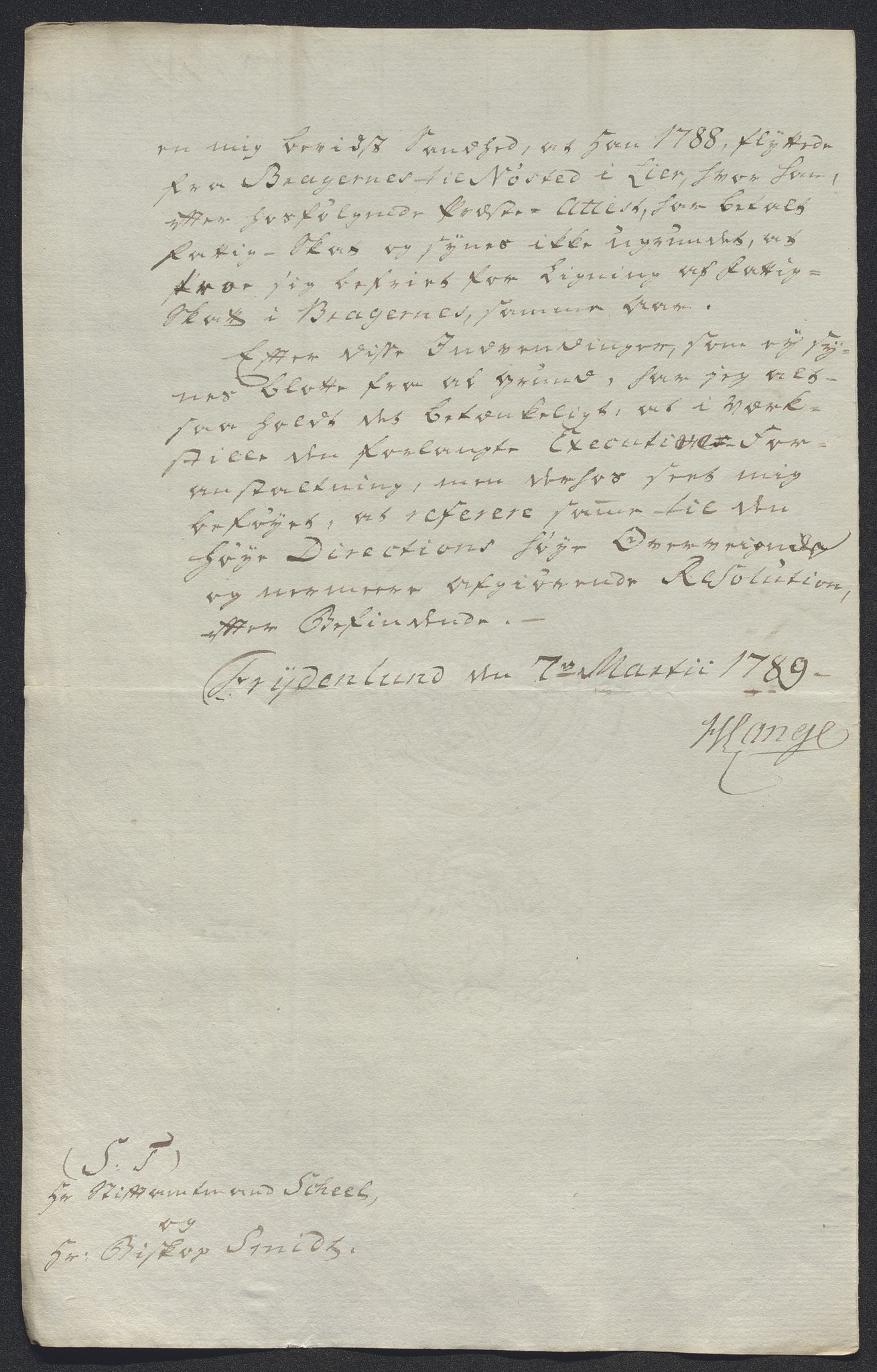 Kristiania tukthus, AV/SAO-A-10644/A/Ad/Adc/L0001: Innkomne skriv, 1740-1789, p. 439