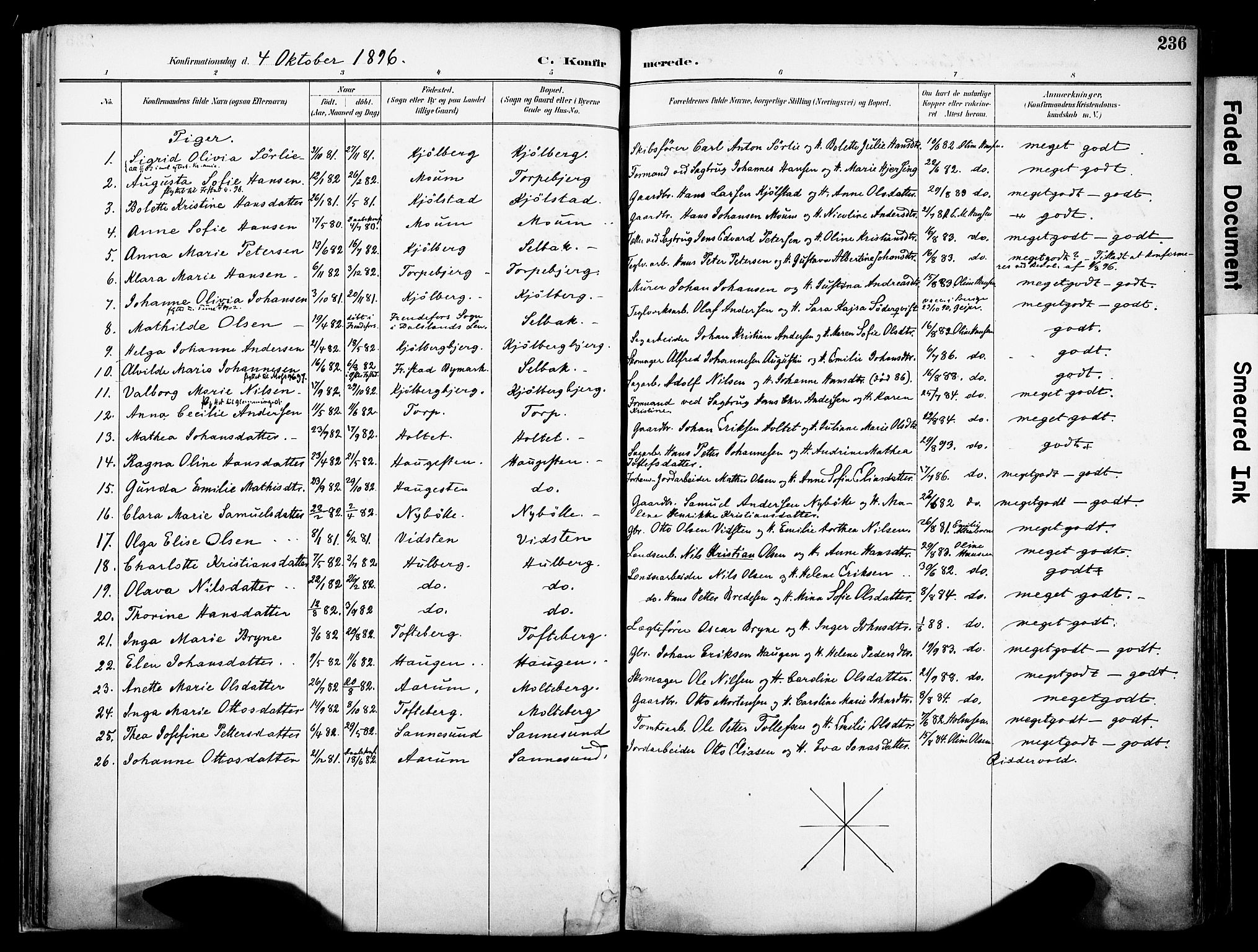 Borge prestekontor Kirkebøker, AV/SAO-A-10903/F/Fa/L0008: Parish register (official) no. I 8B, 1887-1902, p. 236