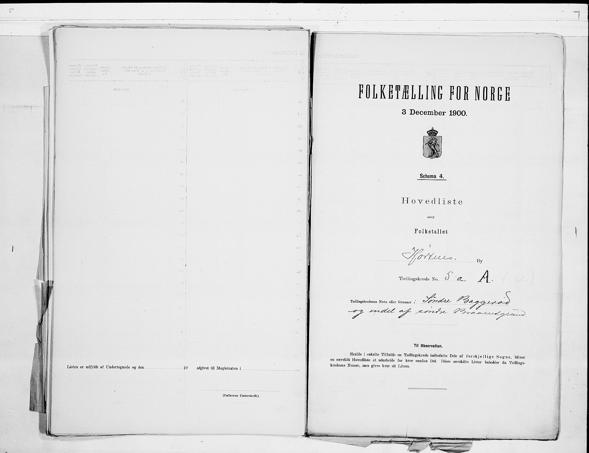 RA, 1900 census for Horten, 1900, p. 22