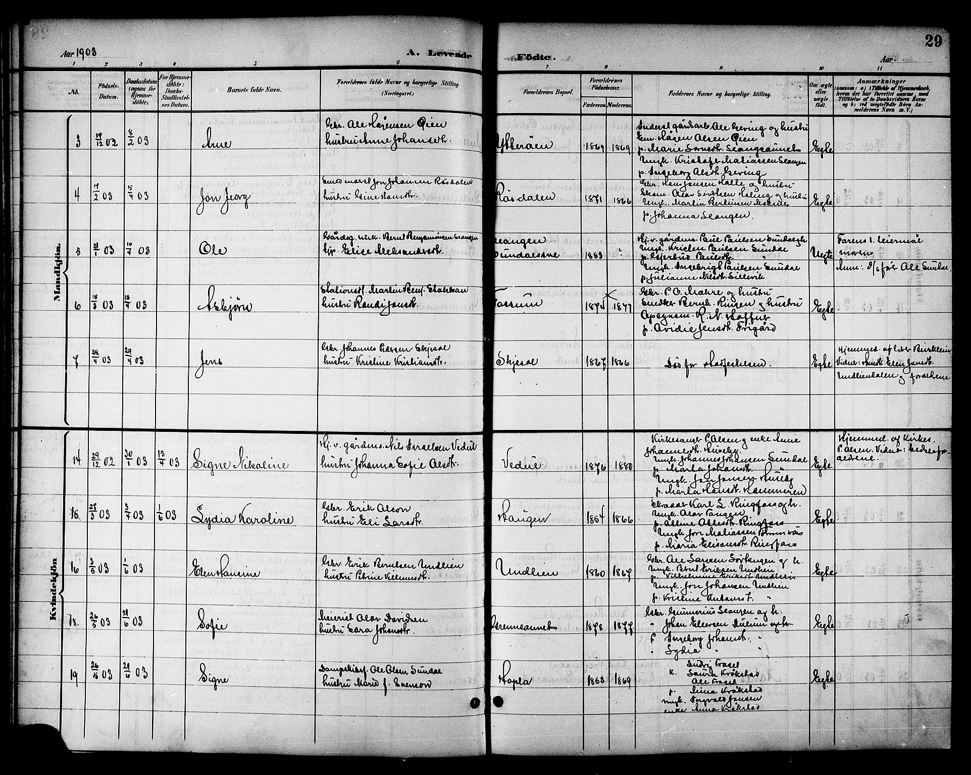 Ministerialprotokoller, klokkerbøker og fødselsregistre - Nord-Trøndelag, AV/SAT-A-1458/714/L0135: Parish register (copy) no. 714C04, 1899-1918, p. 29