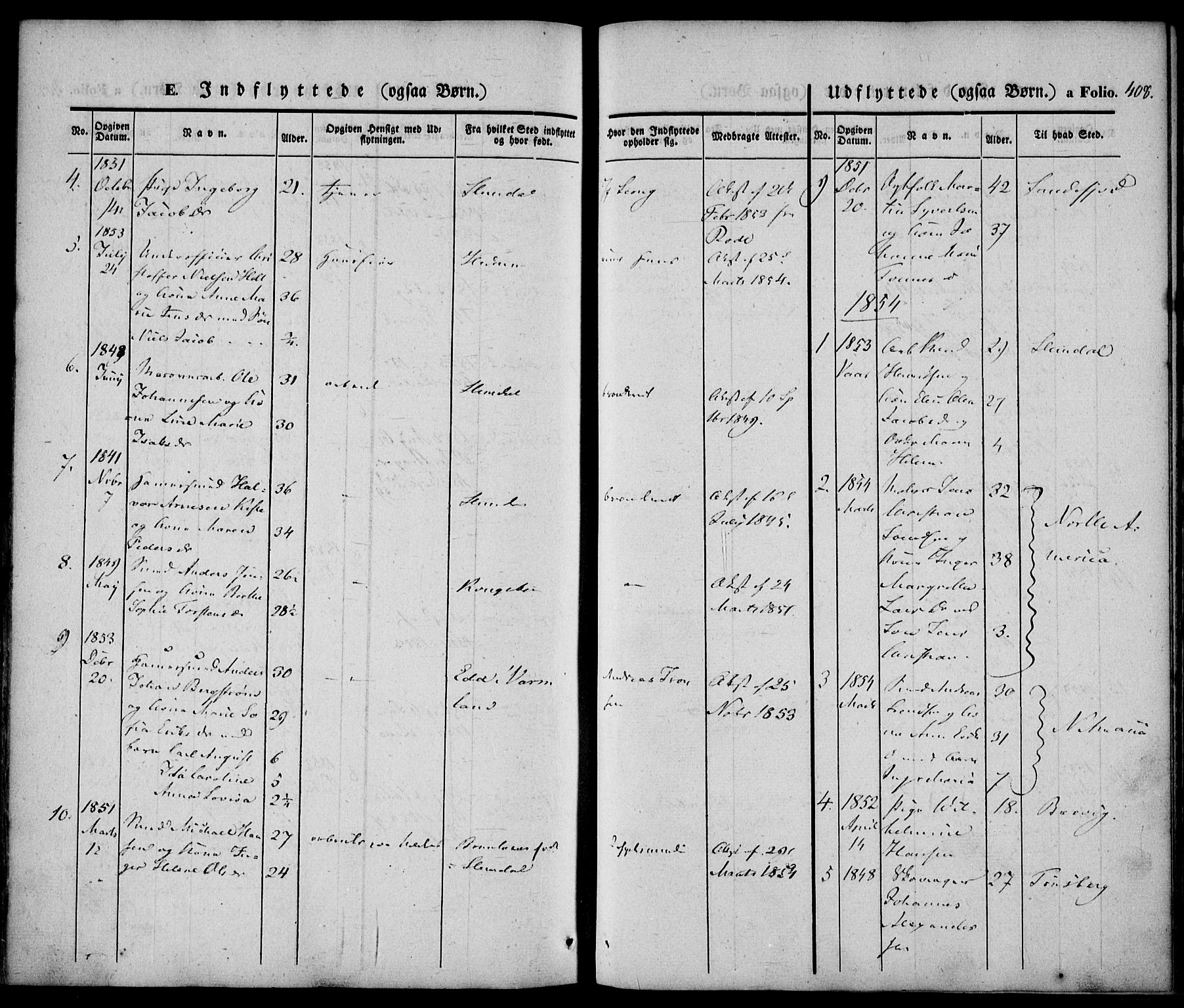 Larvik kirkebøker, AV/SAKO-A-352/F/Fb/L0003: Parish register (official) no. II 3, 1842-1856, p. 408