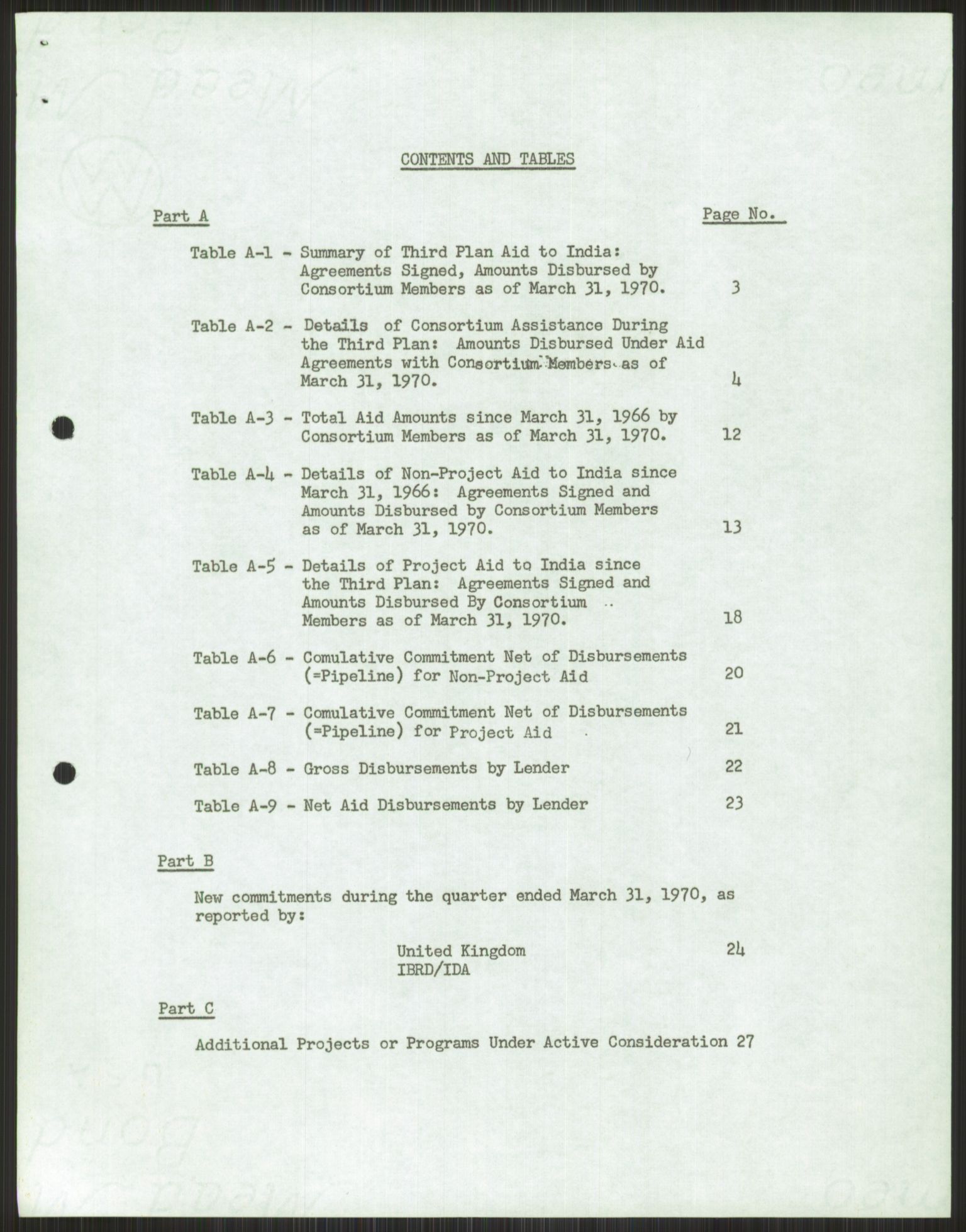 Direktoratet for utviklingshjelp (NORAD), AV/RA-S-6670/E/Ea/Eab/L0078: Asia: India. India-konsortiet, 1969-1970, p. 7