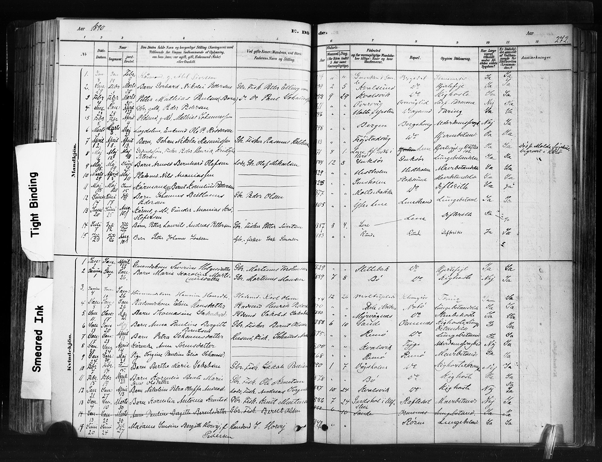 Ministerialprotokoller, klokkerbøker og fødselsregistre - Møre og Romsdal, SAT/A-1454/507/L0073: Parish register (official) no. 507A08, 1878-1904, p. 272