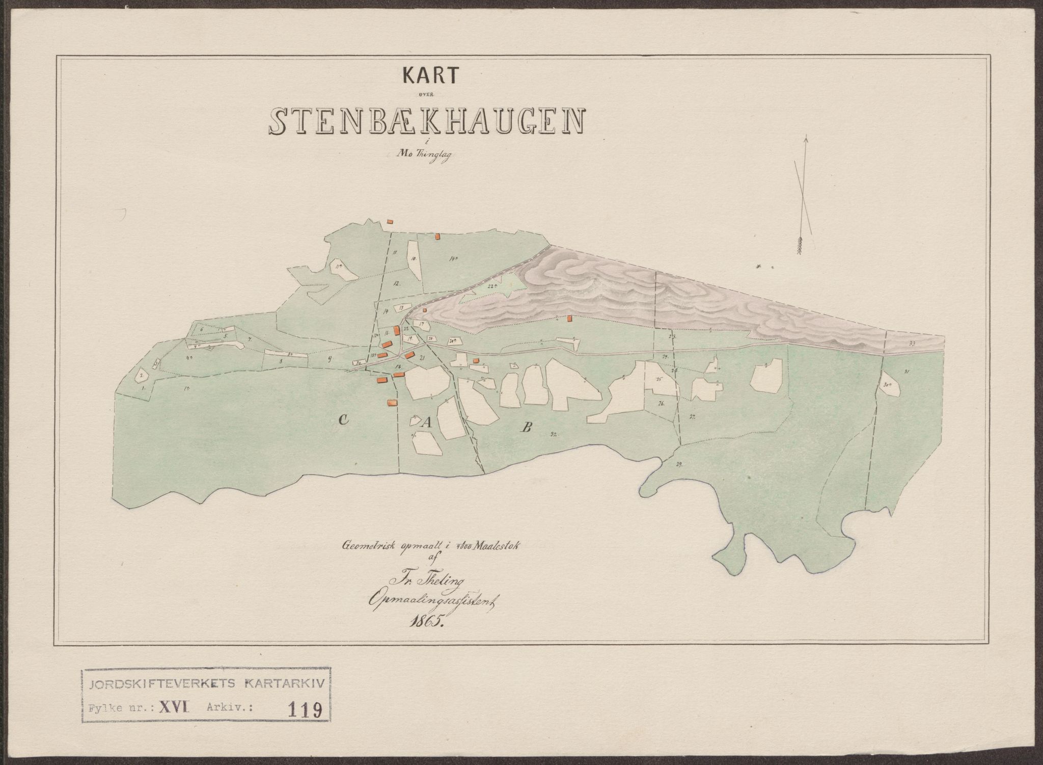 Jordskifteverkets kartarkiv, AV/RA-S-3929/T, 1859-1988, p. 210