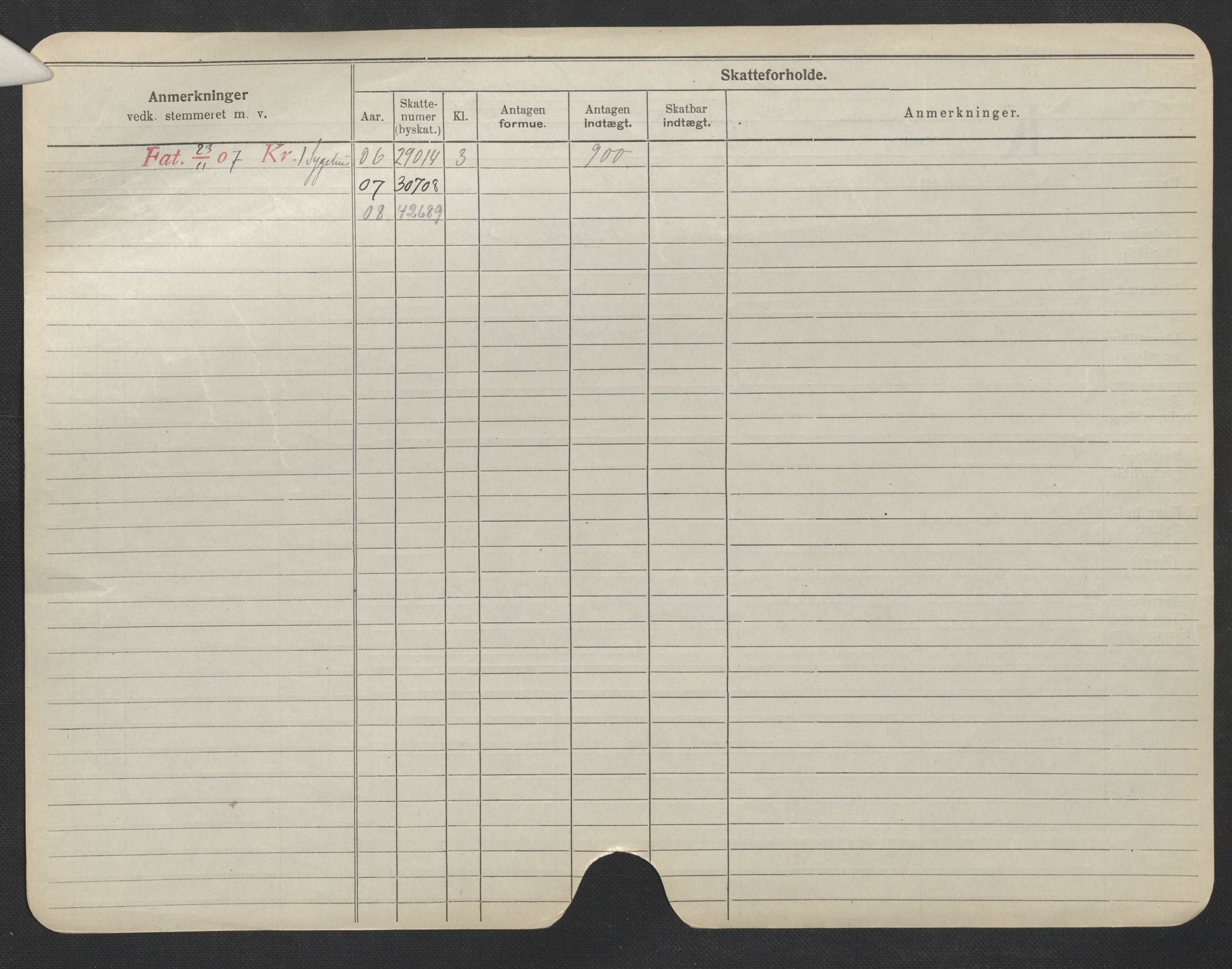 Oslo folkeregister, Registerkort, AV/SAO-A-11715/F/Fa/Fac/L0007: Menn, 1906-1914, p. 626b