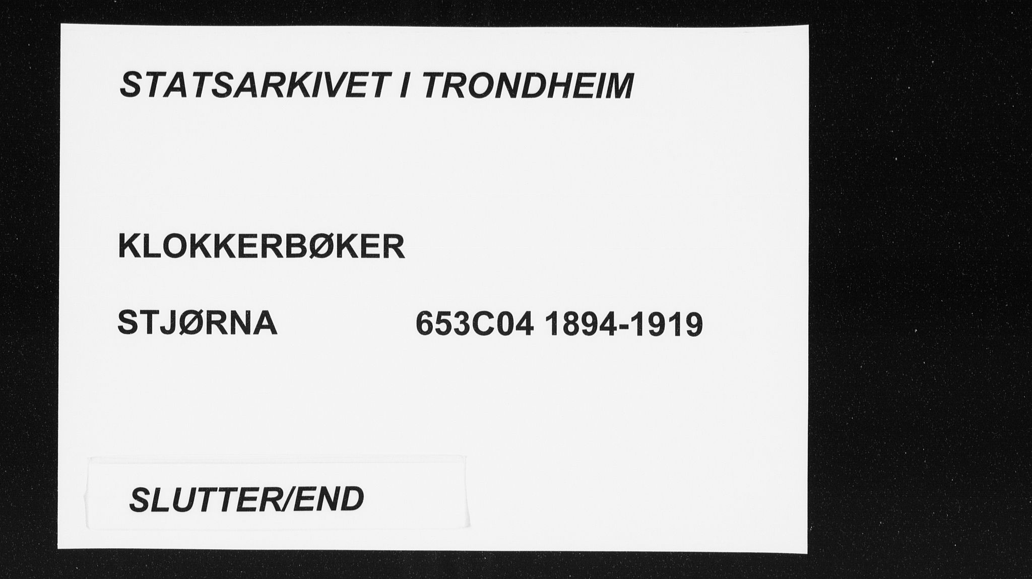 Ministerialprotokoller, klokkerbøker og fødselsregistre - Sør-Trøndelag, AV/SAT-A-1456/653/L0660: Parish register (copy) no. 653C04, 1894-1919