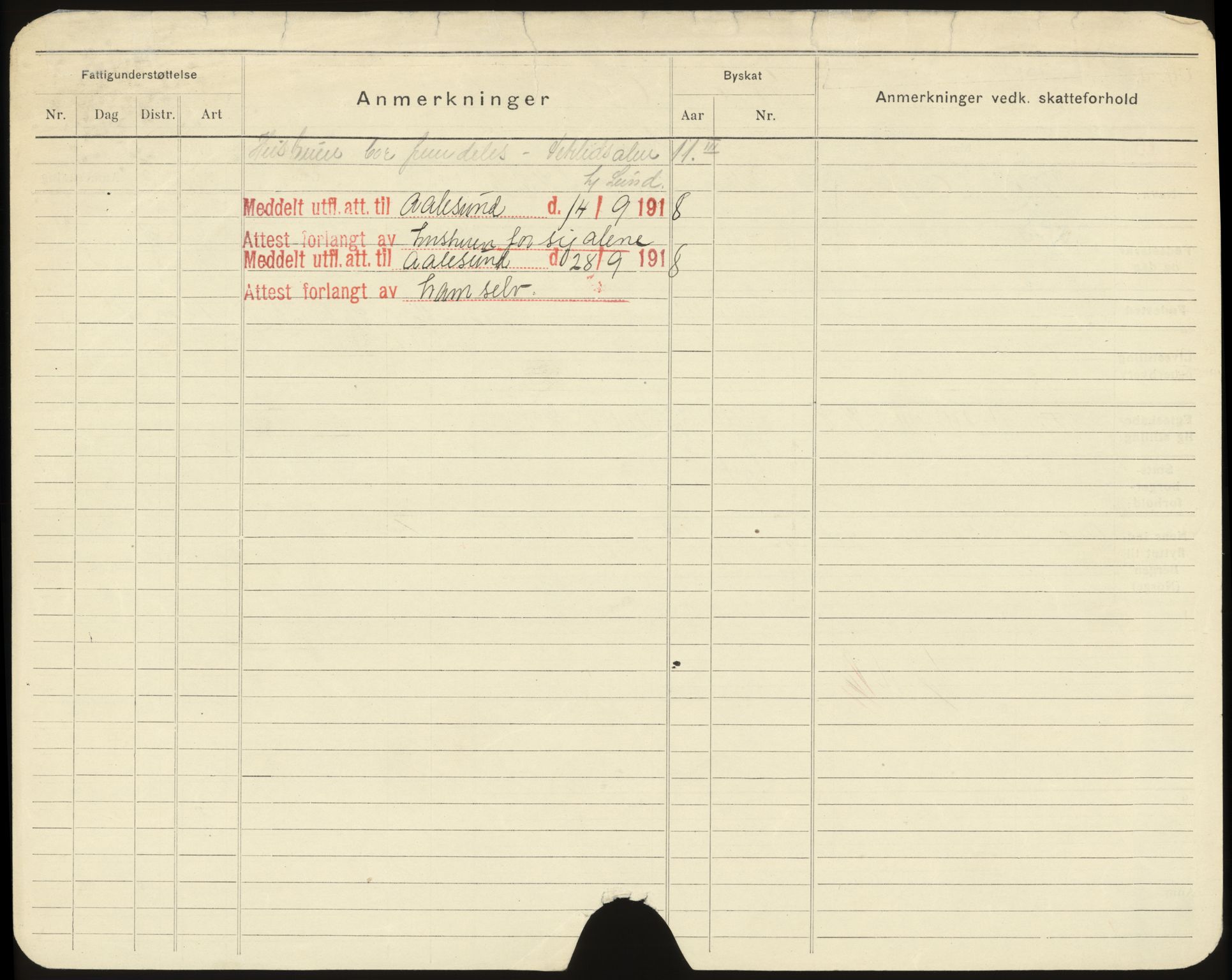 Bergen folkeregister, AV/SAB-A-17201/I/Ia/L0018: Utflyttet 1912 - 1920, Kruse - Larsen, M., 1912-1920