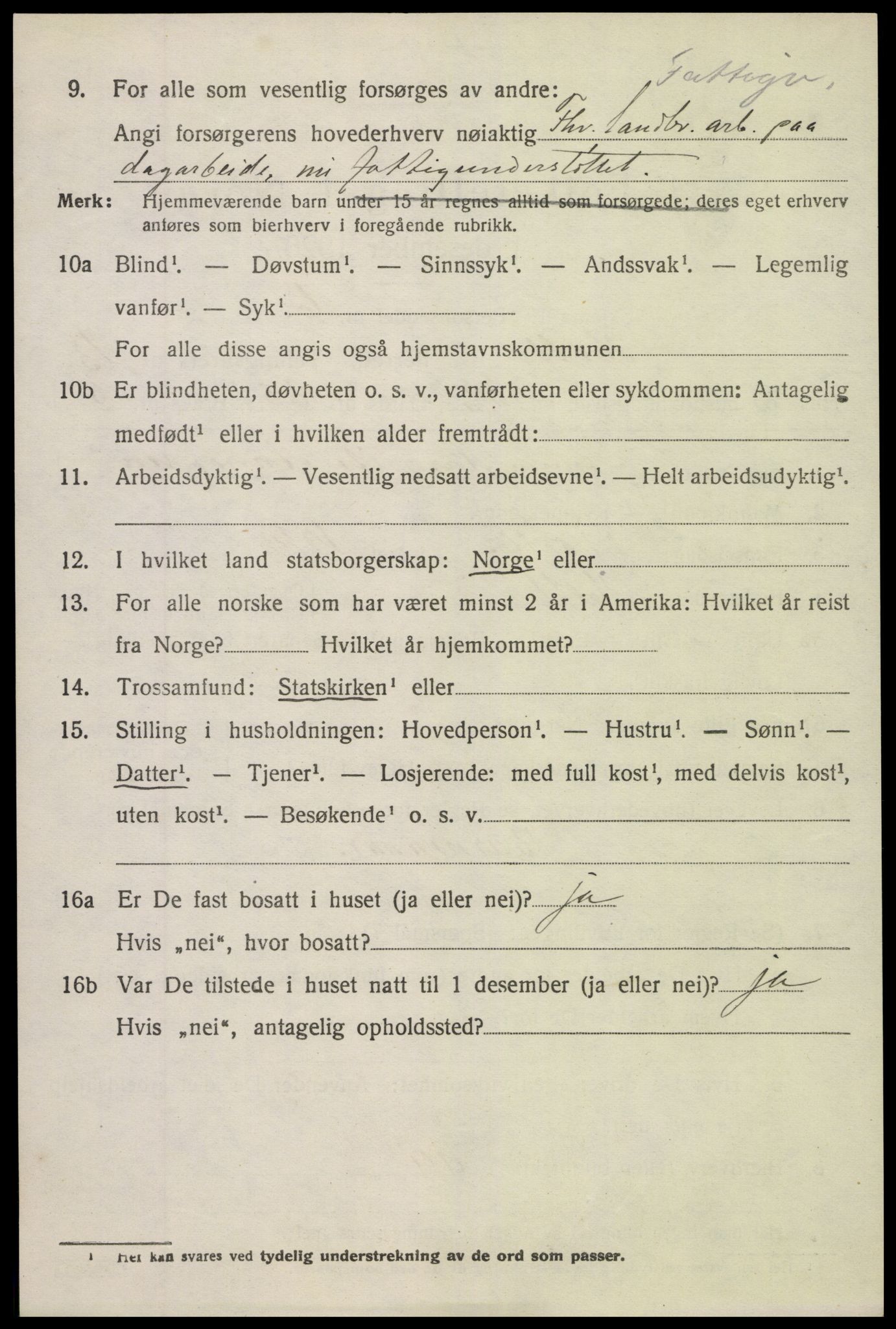 SAK, 1920 census for Holt, 1920, p. 7975