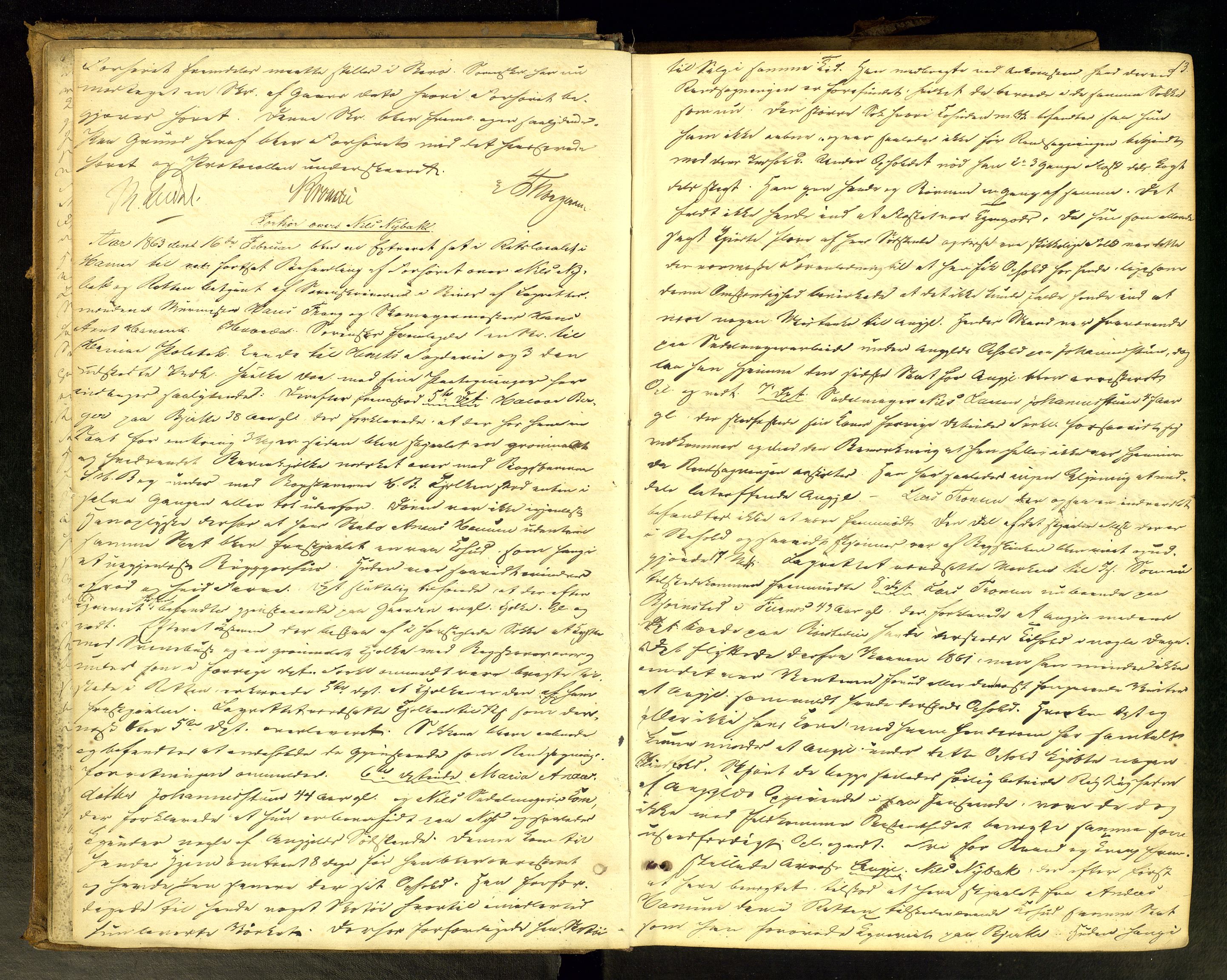 Hamar byfogd og byskriver, AV/SAH-TING-046/G/Gc/L0004: Ekstrarettsprotokoll, 1863-1867, p. 13
