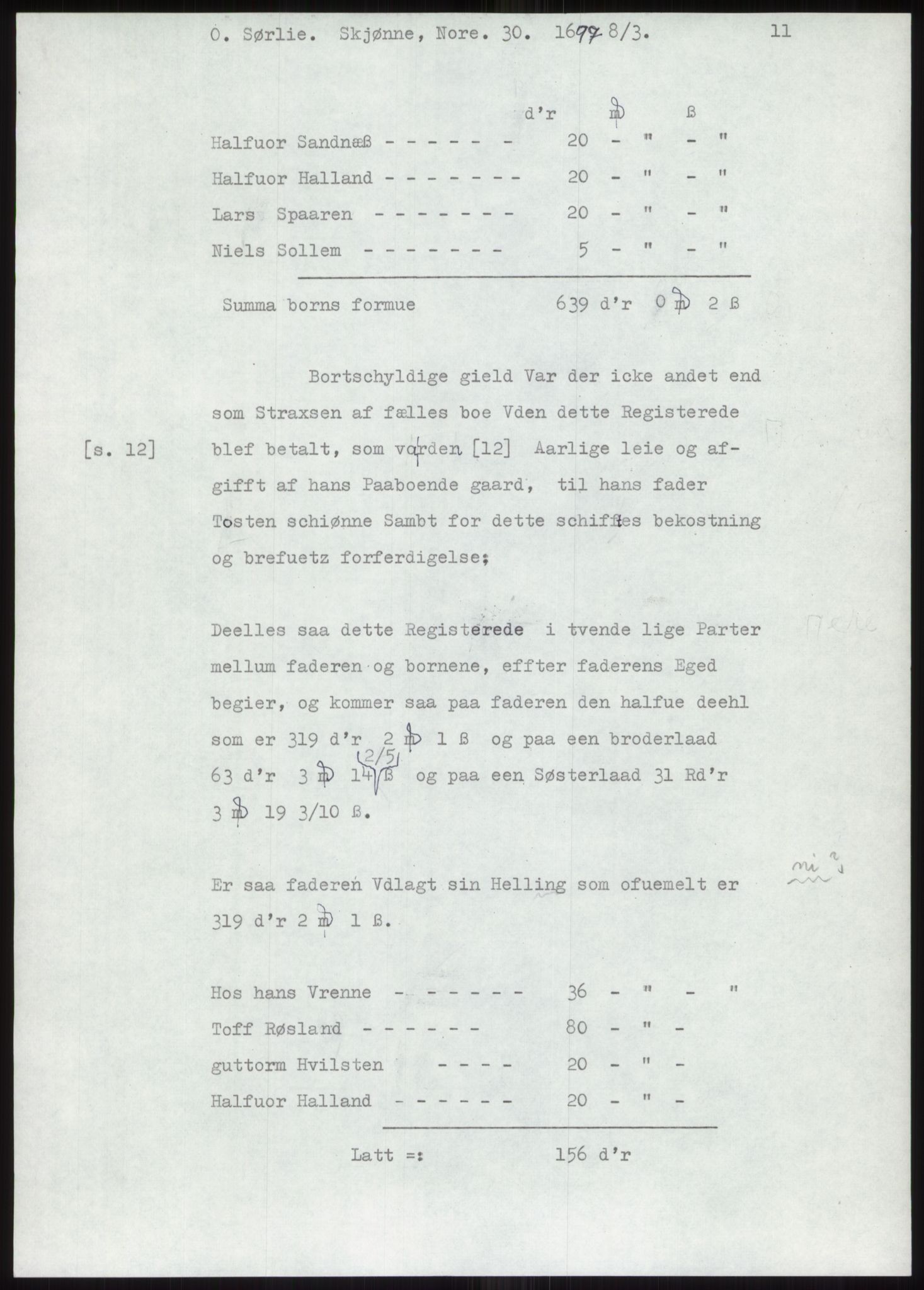 Samlinger til kildeutgivelse, Diplomavskriftsamlingen, AV/RA-EA-4053/H/Ha, p. 359