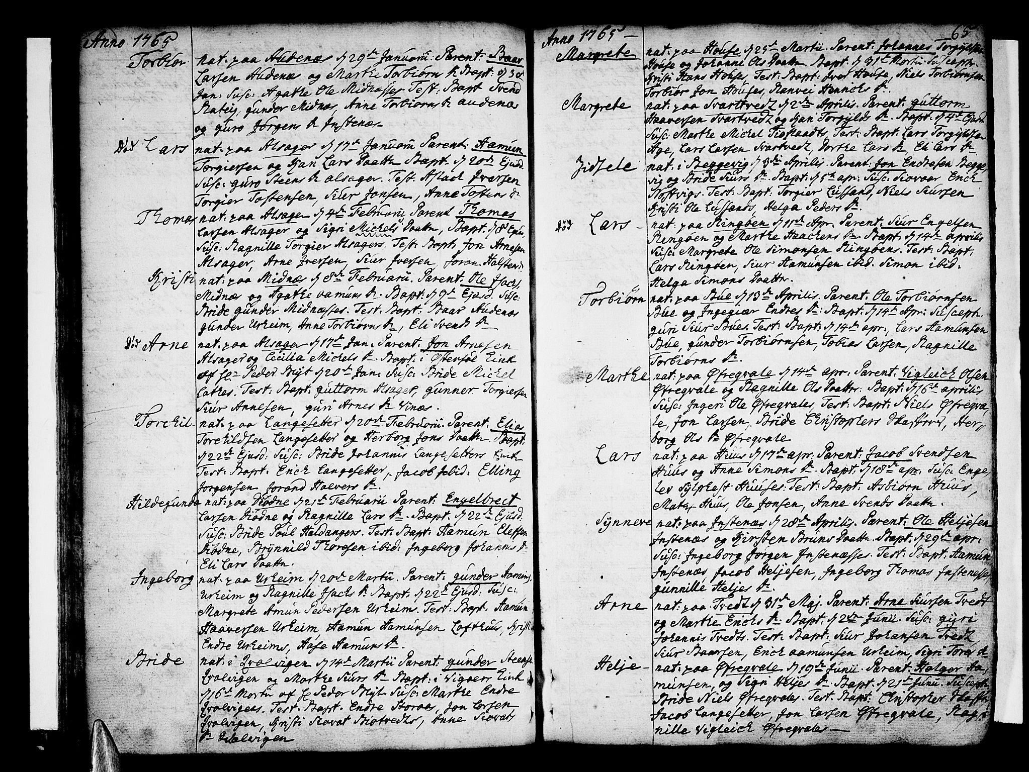 Ullensvang sokneprestembete, SAB/A-78701/H/Haa: Parish register (official) no. A 6 /2, 1758-1788, p. 65