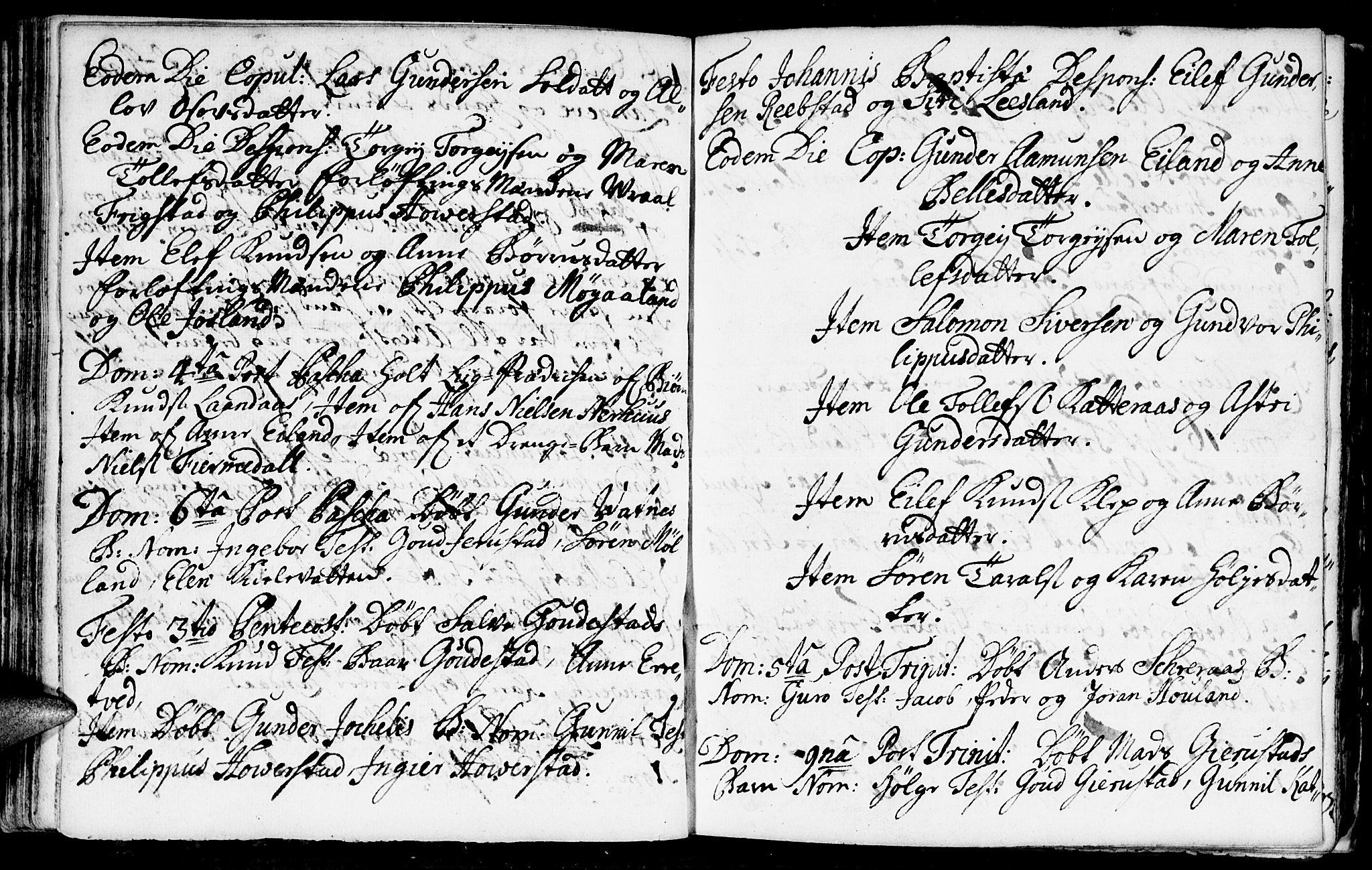 Evje sokneprestkontor, AV/SAK-1111-0008/F/Fa/Fac/L0001: Parish register (official) no. A 1, 1705-1764, p. 110-111