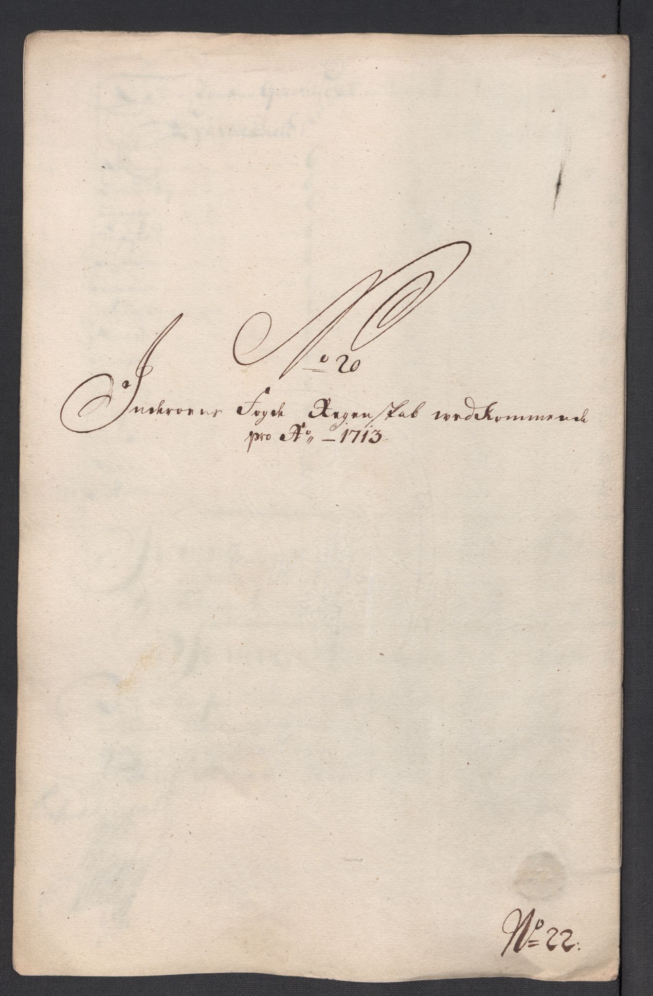 Rentekammeret inntil 1814, Reviderte regnskaper, Fogderegnskap, AV/RA-EA-4092/R63/L4321: Fogderegnskap Inderøy, 1713, p. 223