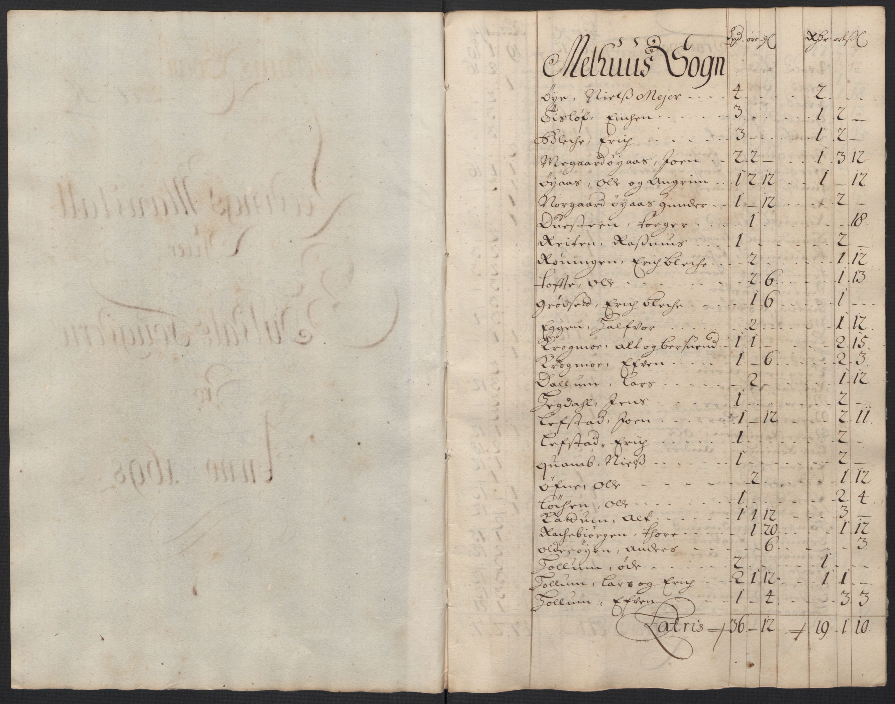 Rentekammeret inntil 1814, Reviderte regnskaper, Fogderegnskap, AV/RA-EA-4092/R60/L3948: Fogderegnskap Orkdal og Gauldal, 1698, p. 373