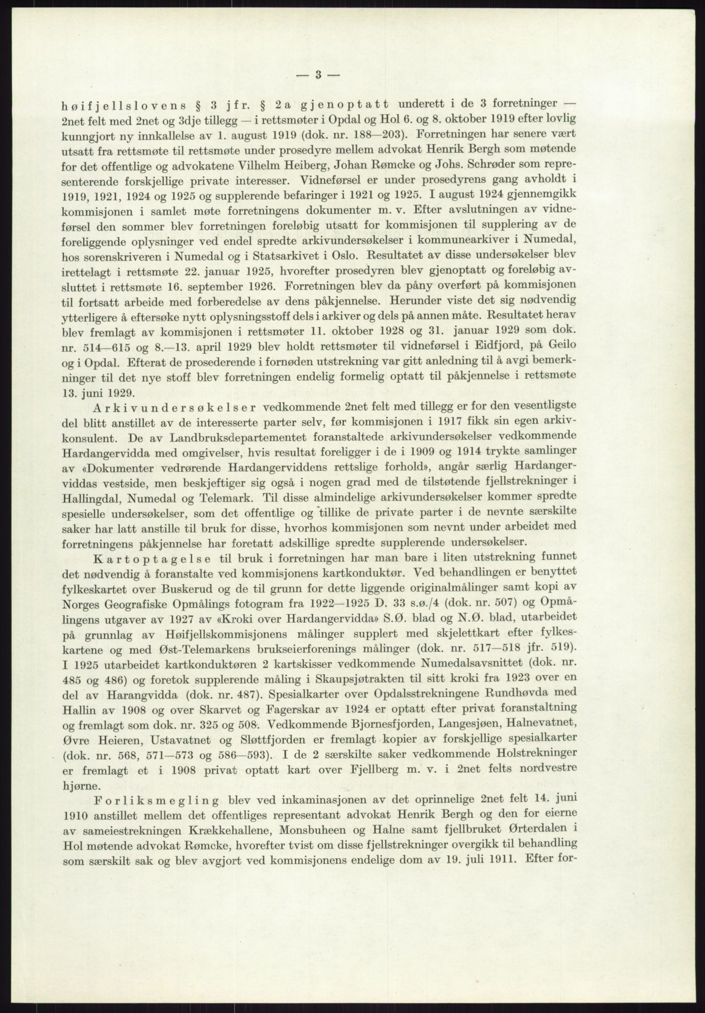 Høyfjellskommisjonen, AV/RA-S-1546/X/Xa/L0001: Nr. 1-33, 1909-1953, p. 985