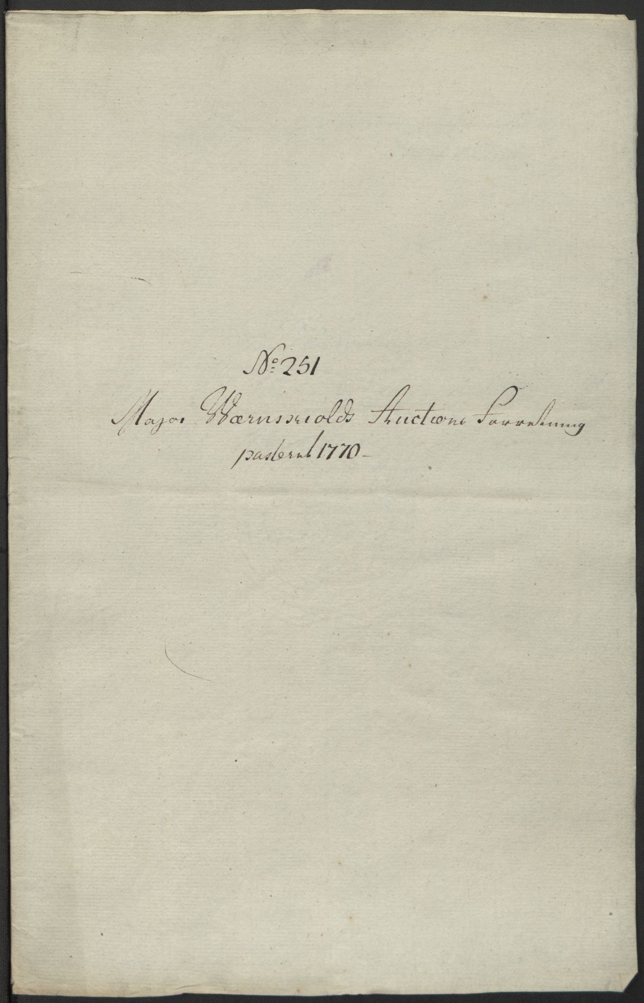 Forsvaret, Generalauditøren, AV/RA-RAFA-1772/F/Fj/Fja/L0038: --, 1744-1821, p. 252