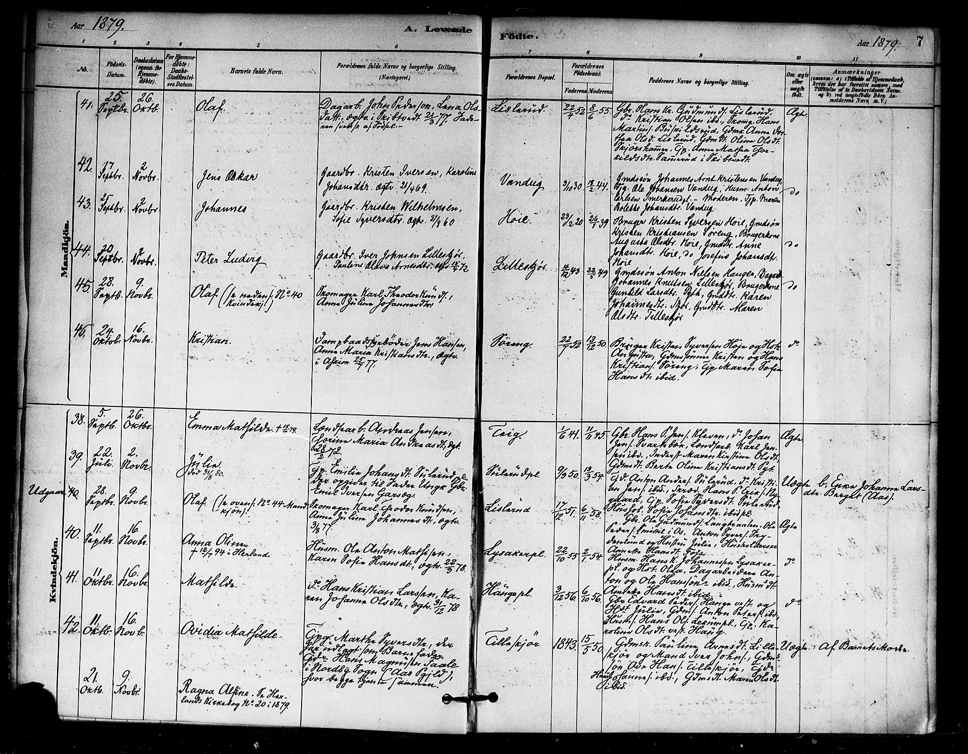 Eidsberg prestekontor Kirkebøker, AV/SAO-A-10905/F/Fa/L0012: Parish register (official) no. I 12, 1879-1901, p. 7