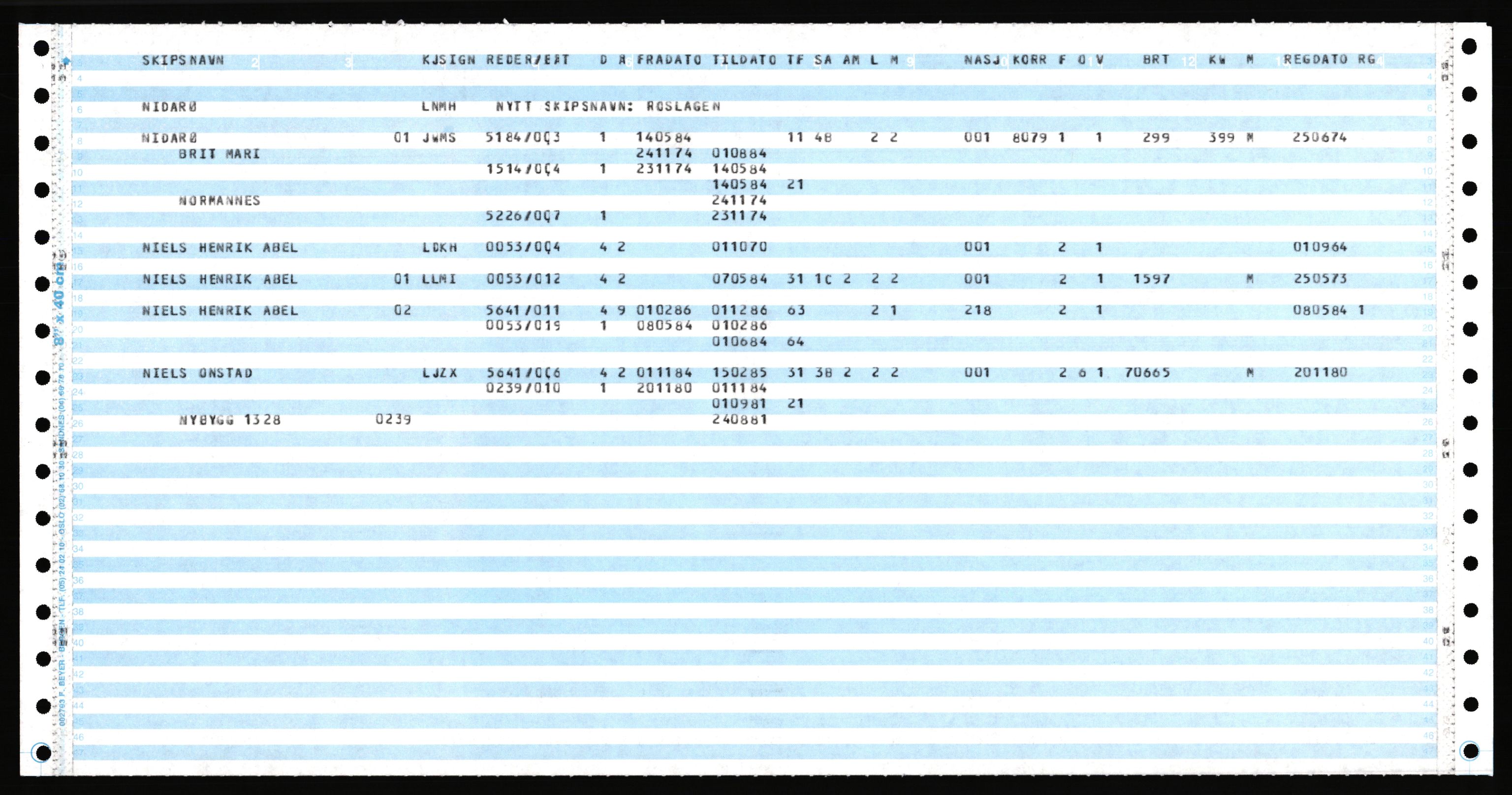 Direktoratet for sjømenn, AV/RA-S-3545/K/Ka, 1972-1988, p. 516