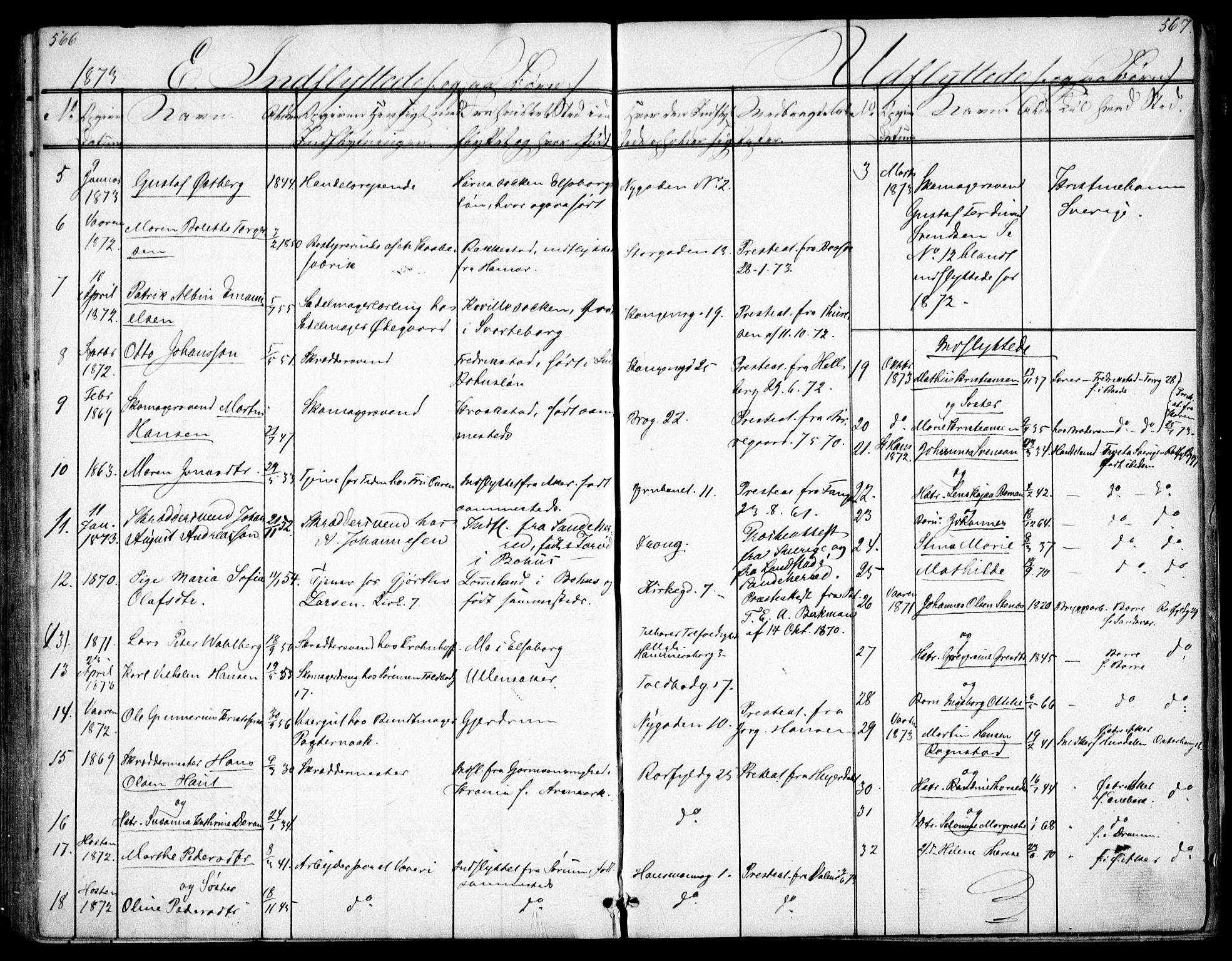 Oslo domkirke Kirkebøker, SAO/A-10752/F/Fa/L0028: Parish register (official) no. 28, 1840-1876, p. 566-567