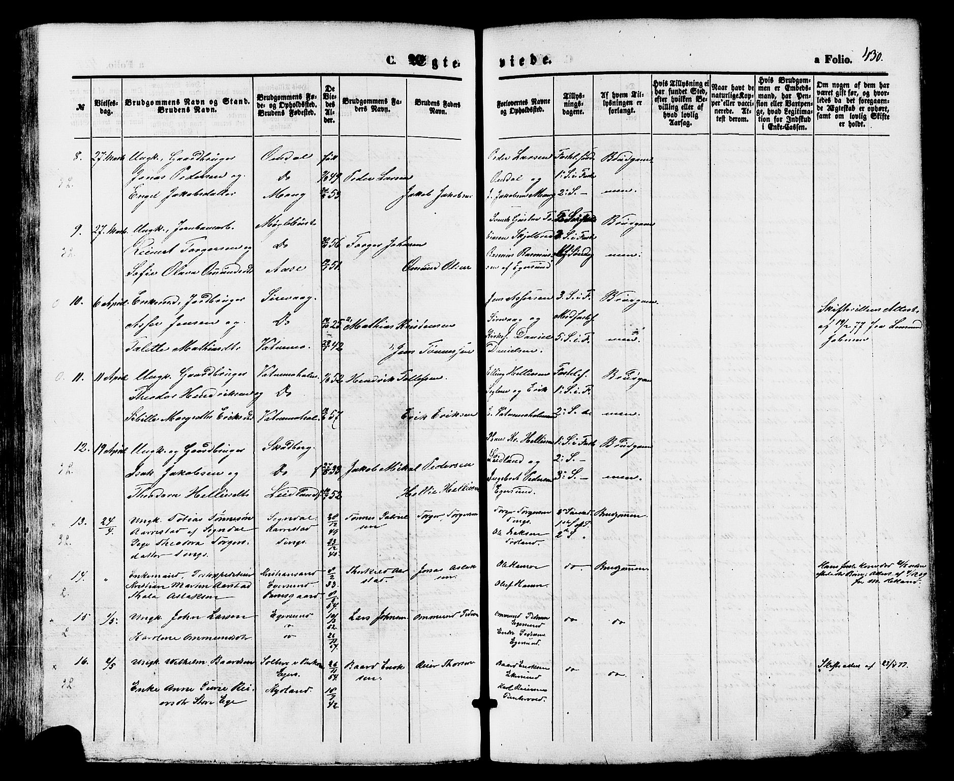 Eigersund sokneprestkontor, AV/SAST-A-101807/S08/L0014: Parish register (official) no. A 13, 1866-1878, p. 430