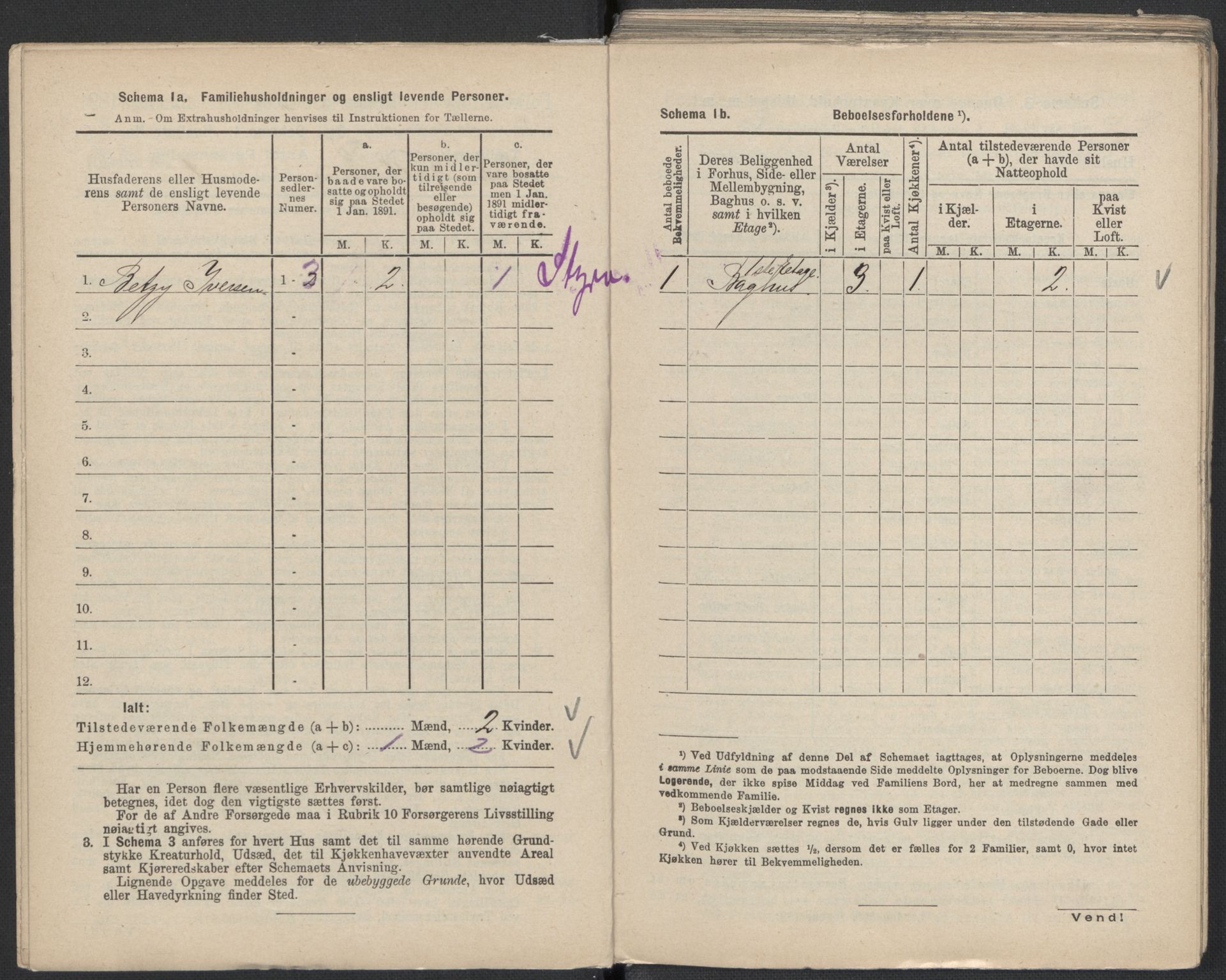 RA, 1891 Census for 1301 Bergen, 1891, p. 8148