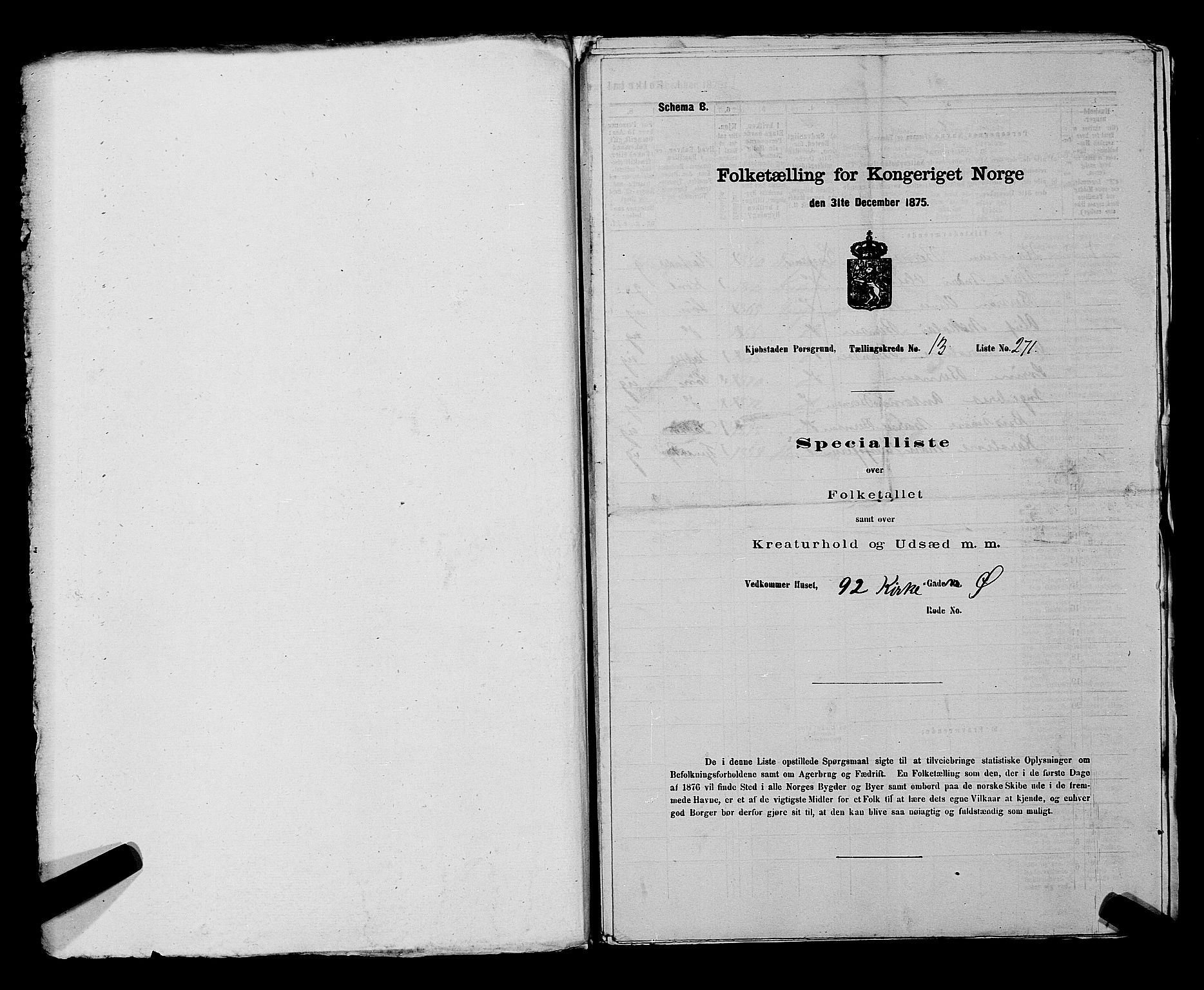 SAKO, 1875 census for 0805P Porsgrunn, 1875, p. 622