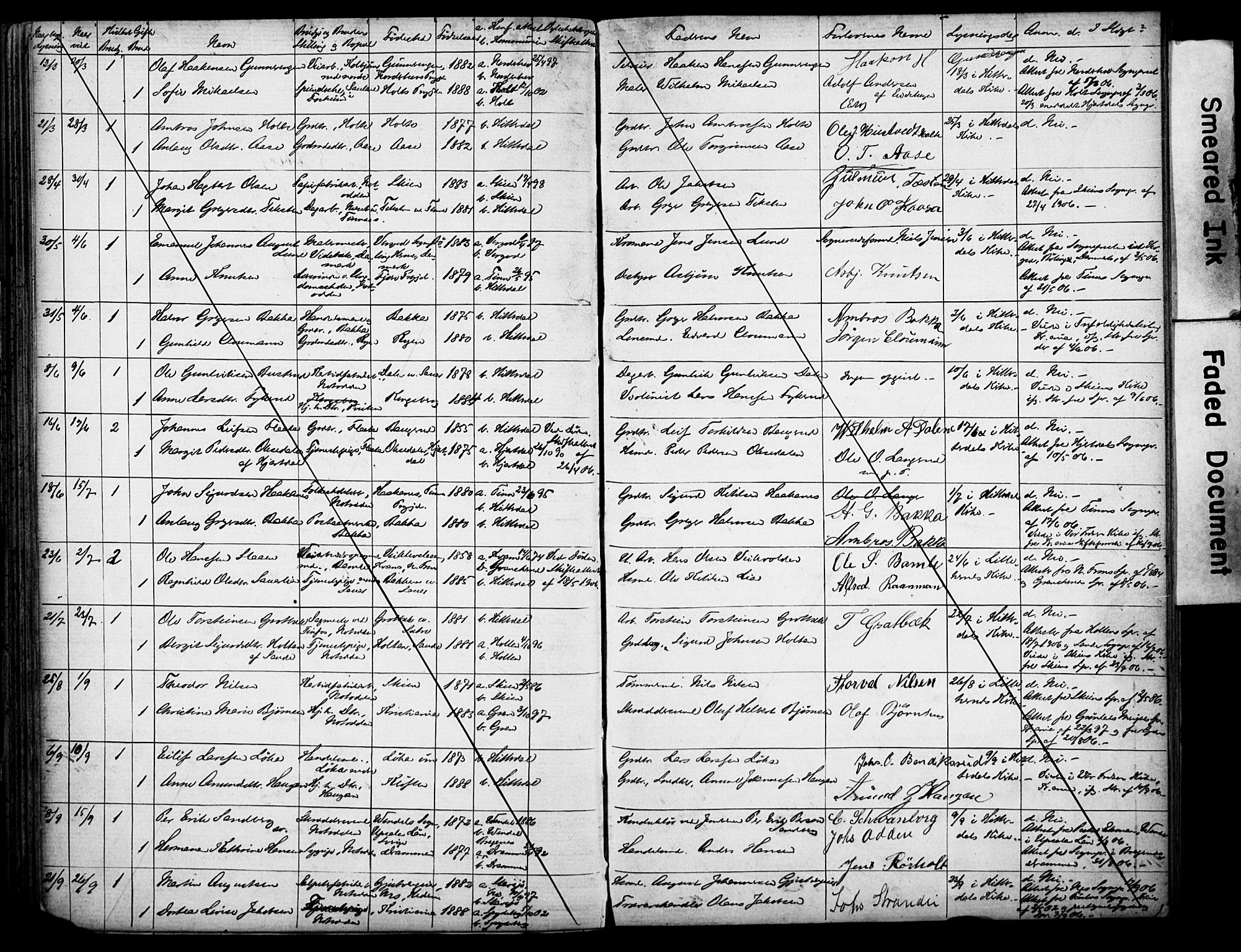 Heddal kirkebøker, AV/SAKO-A-268/H/Ha/L0001: Banns register no. 1, 1865-1918
