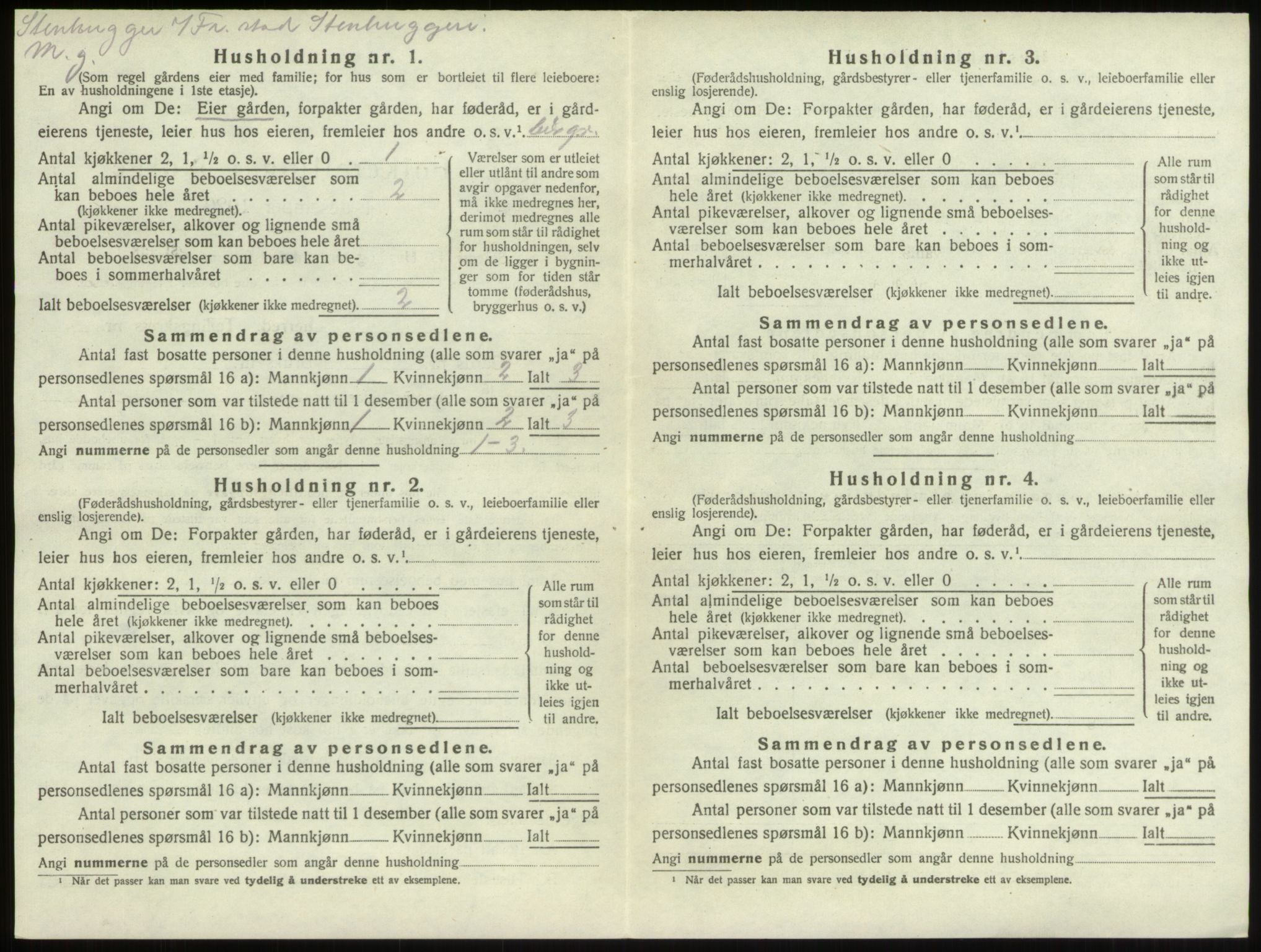 SAO, 1920 census for Borge, 1920, p. 269