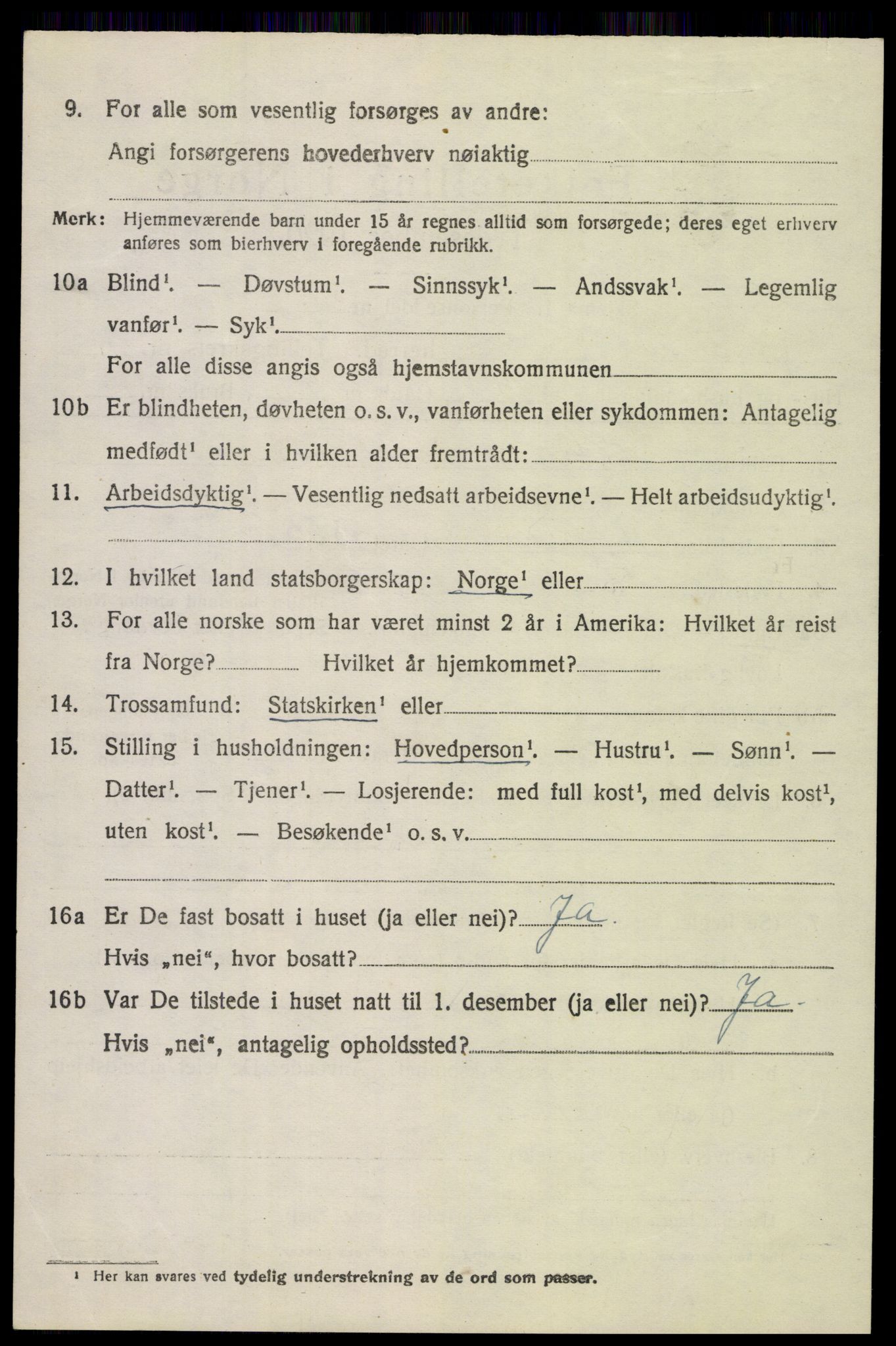 SAH, 1920 census for Vardal, 1920, p. 4880