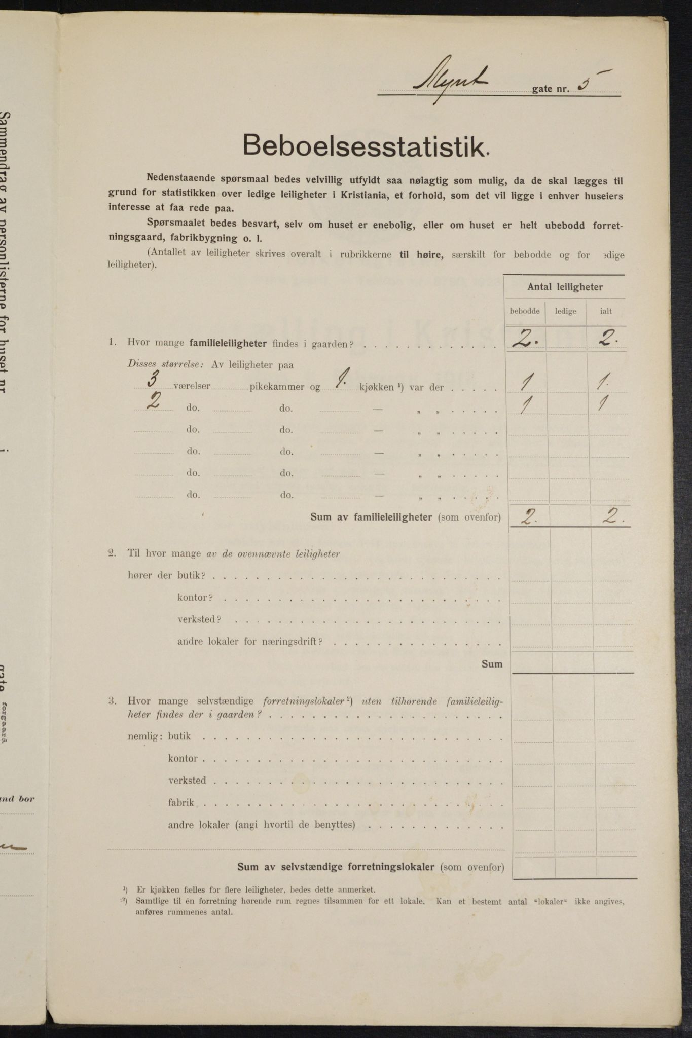 OBA, Municipal Census 1914 for Kristiania, 1914, p. 68388