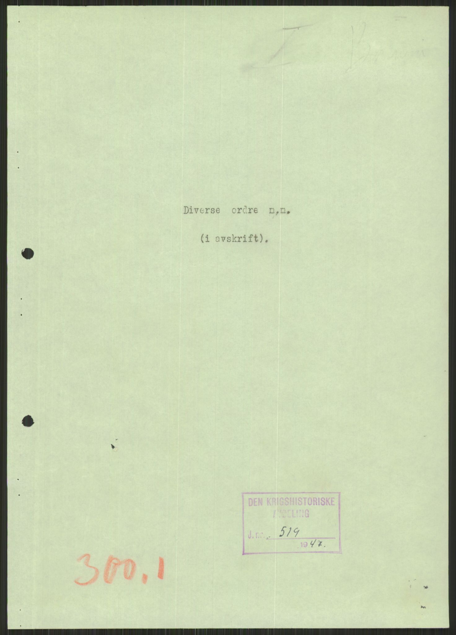 Forsvaret, Forsvarets krigshistoriske avdeling, AV/RA-RAFA-2017/Y/Yb/L0086: II-C-11-300  -  3. Divisjon., 1946-1955, p. 117