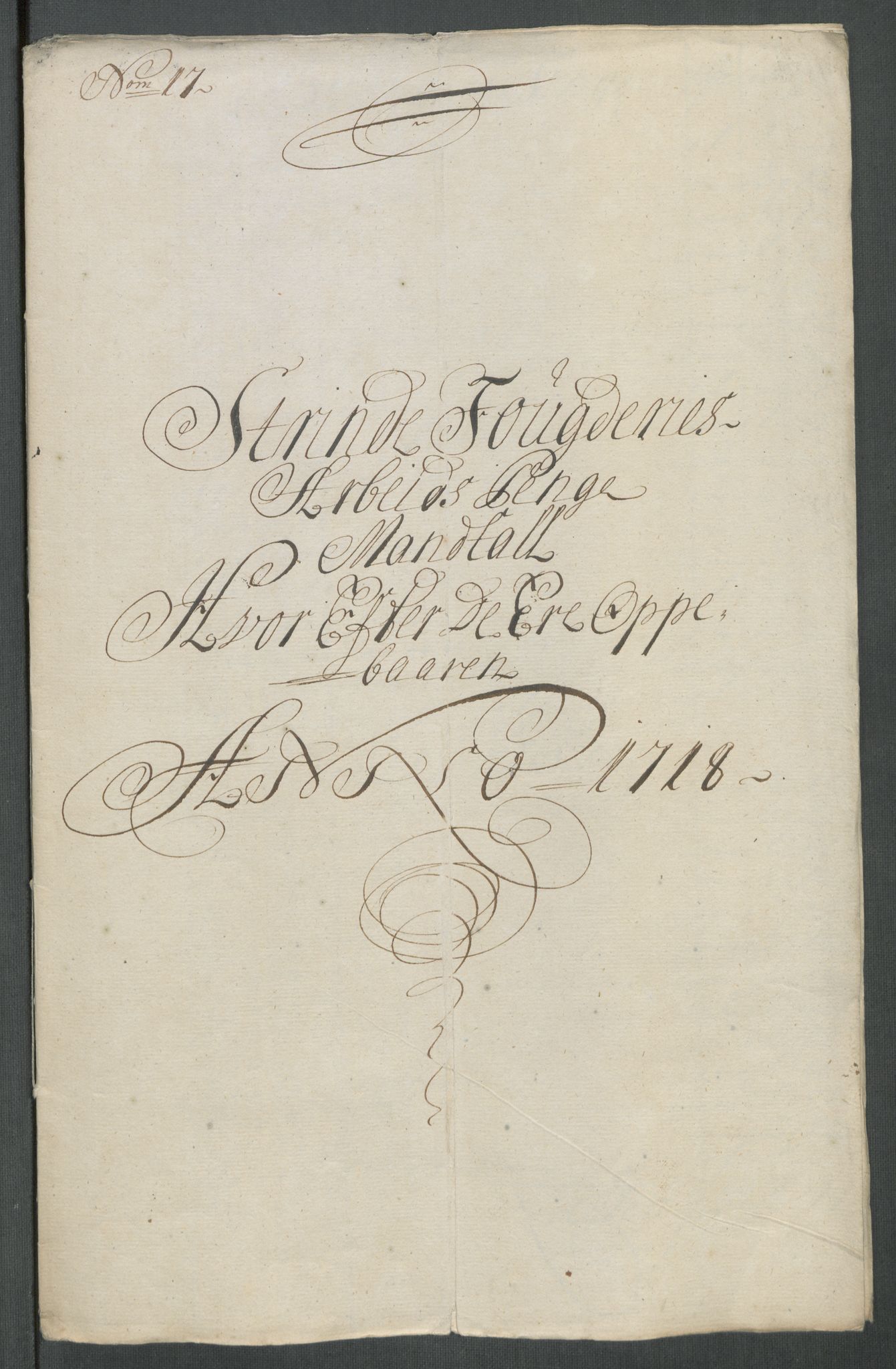 Rentekammeret inntil 1814, Reviderte regnskaper, Fogderegnskap, AV/RA-EA-4092/R61/L4116: Fogderegnskap Strinda og Selbu, 1717-1718, p. 441