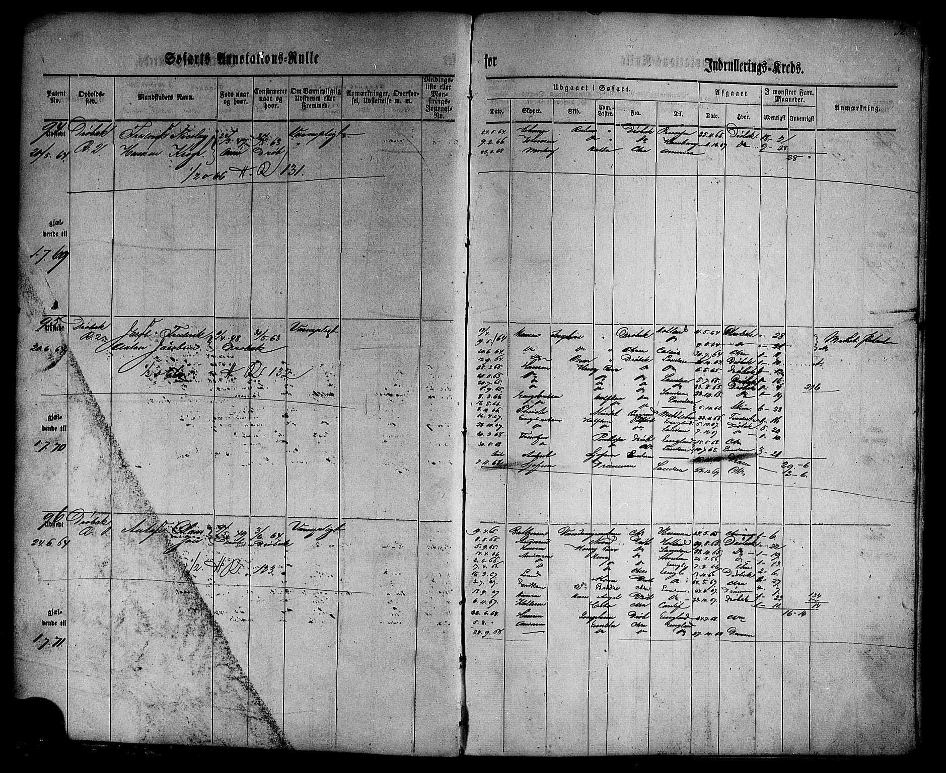 Drøbak mønstringskontor, AV/SAO-A-10569f/F/Fc/Fca/L0001: Patent nr. 1-273, 1860, p. 35