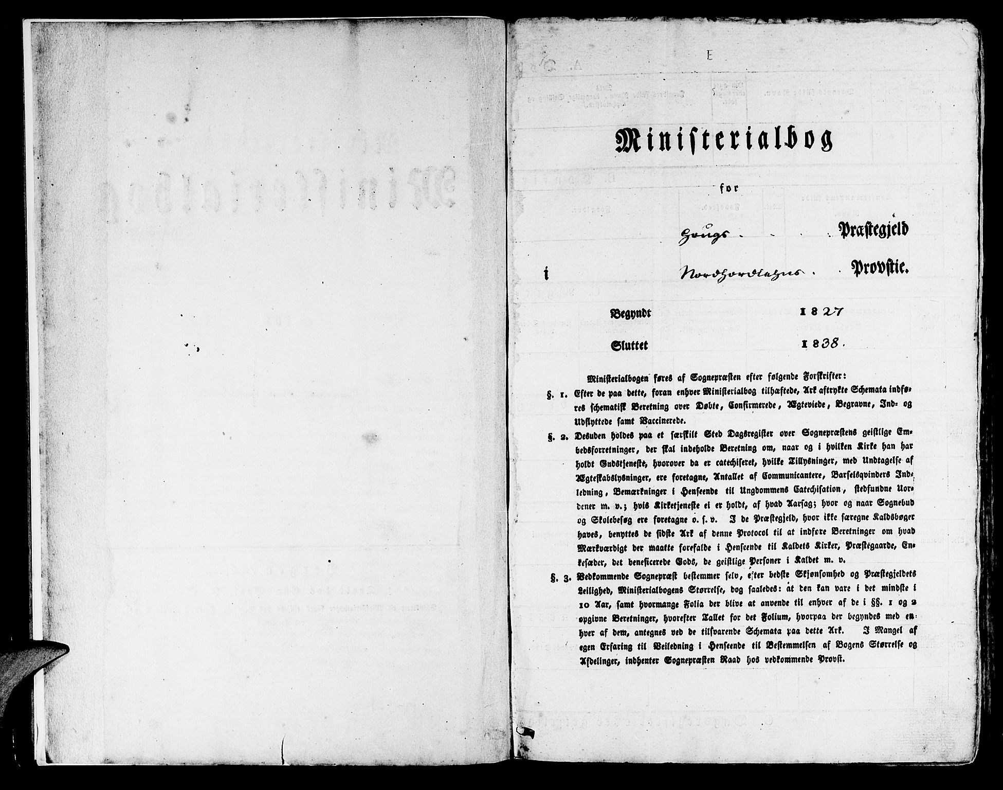 Haus sokneprestembete, SAB/A-75601/H/Haa: Parish register (official) no. A 14, 1827-1838