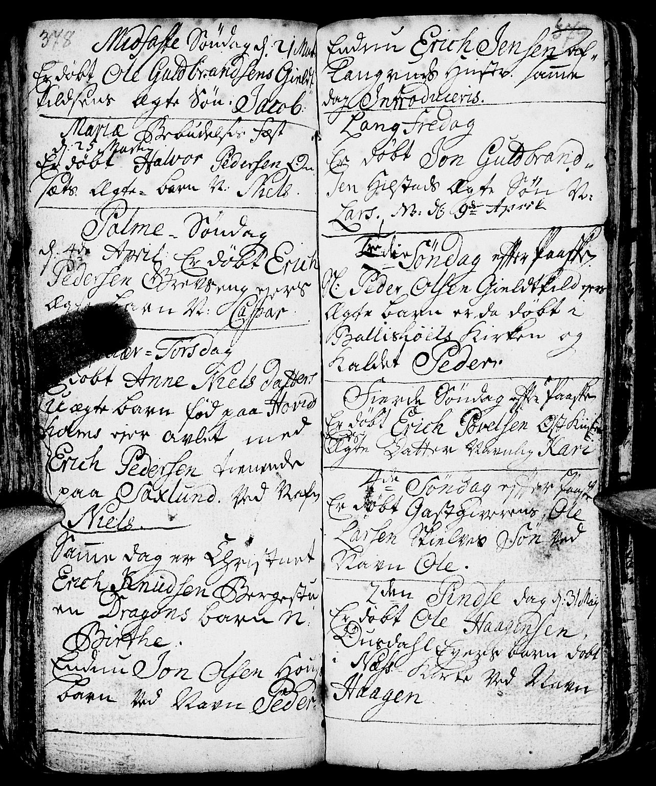 Nes prestekontor, Hedmark, AV/SAH-PREST-020/L/La/L0001: Parish register (copy) no. 1, 1663-1784, p. 378-379