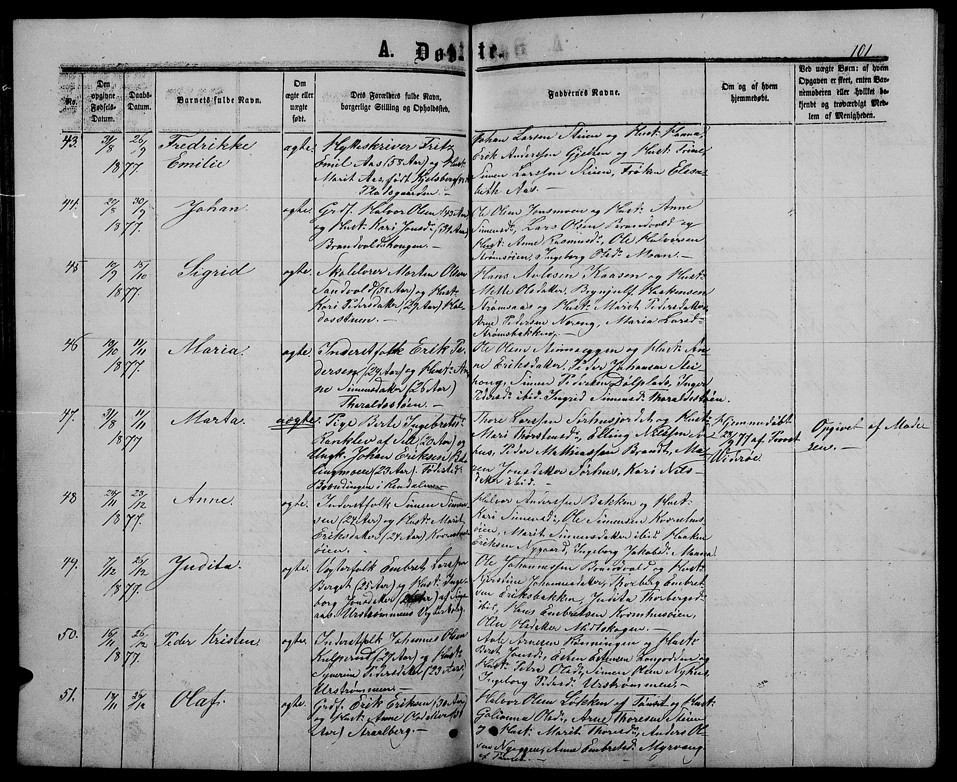 Alvdal prestekontor, AV/SAH-PREST-060/H/Ha/Hab/L0002: Parish register (copy) no. 2, 1863-1878, p. 101