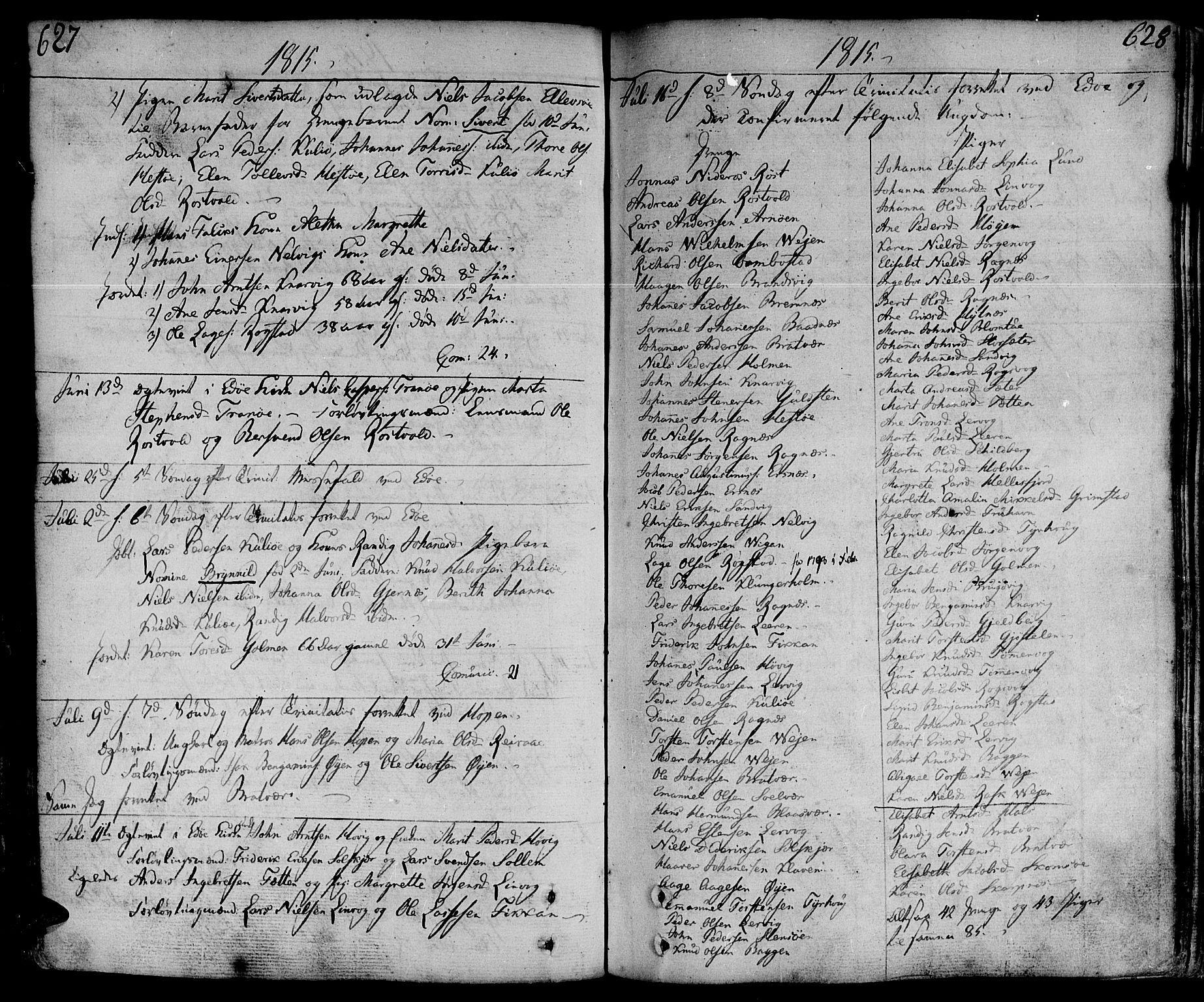 Ministerialprotokoller, klokkerbøker og fødselsregistre - Møre og Romsdal, SAT/A-1454/581/L0932: Parish register (official) no. 581A02, 1767-1823, p. 627-628