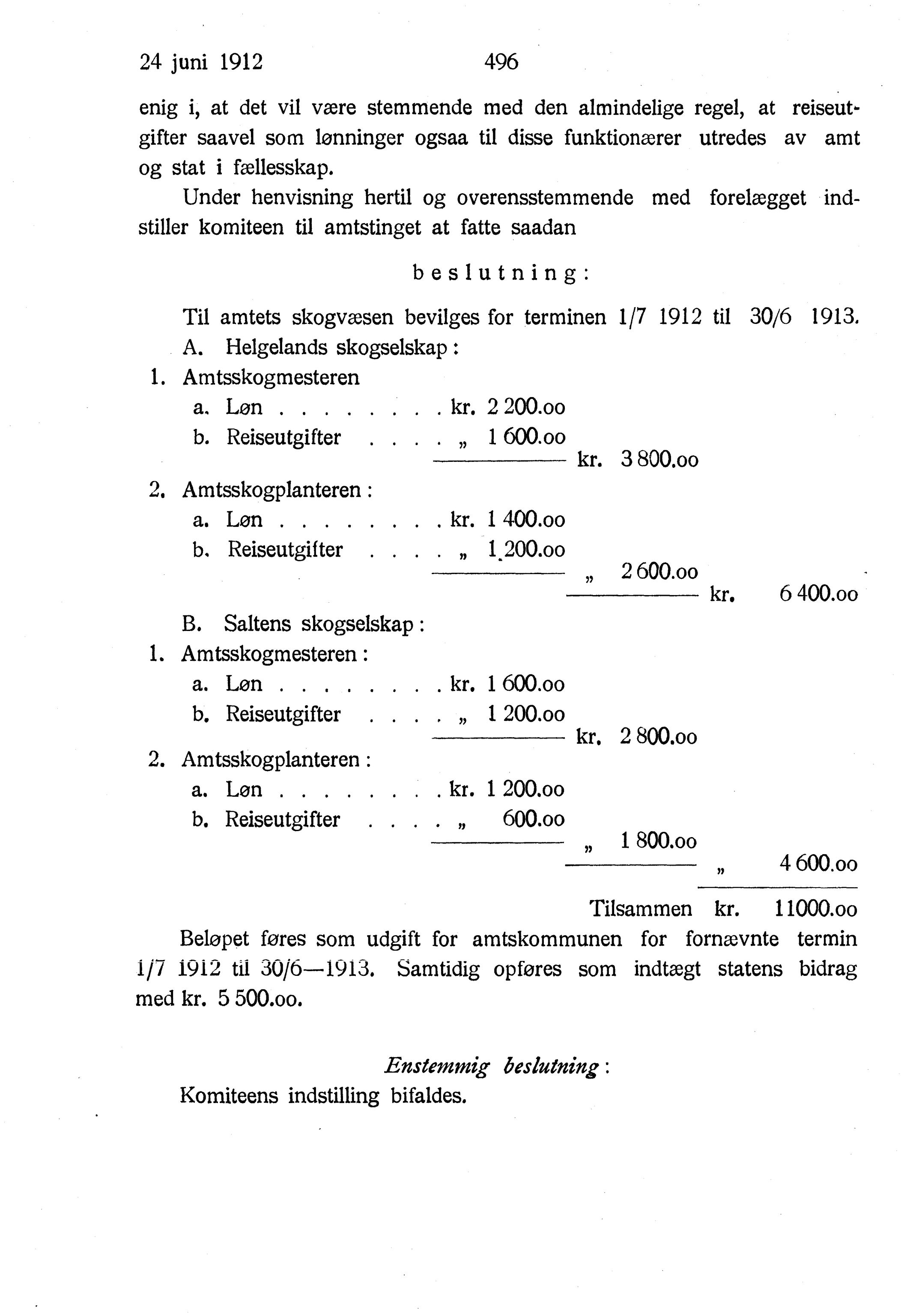 Nordland Fylkeskommune. Fylkestinget, AIN/NFK-17/176/A/Ac/L0035: Fylkestingsforhandlinger 1912, 1912