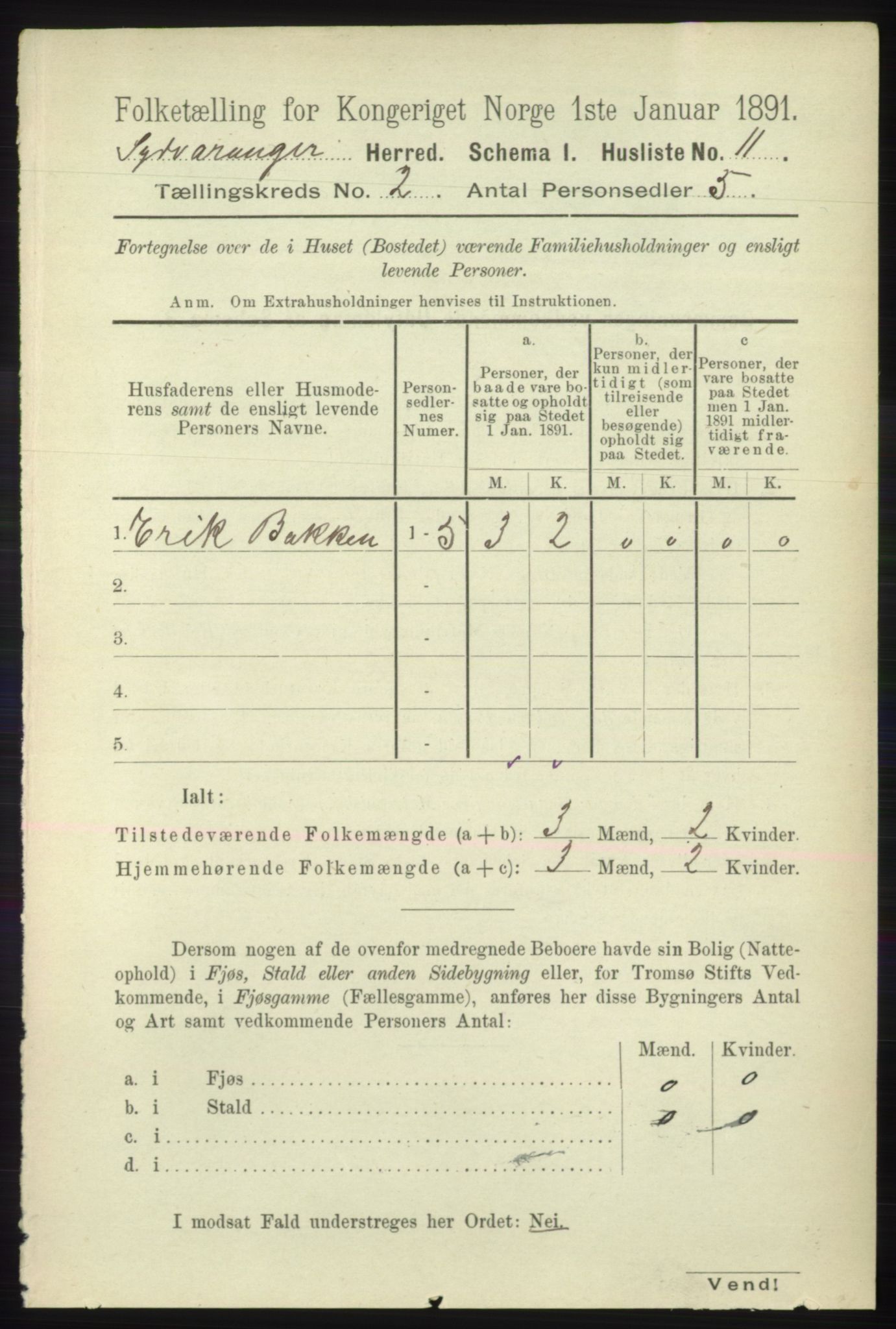 RA, 1891 census for 2030 Sør-Varanger, 1891, p. 364