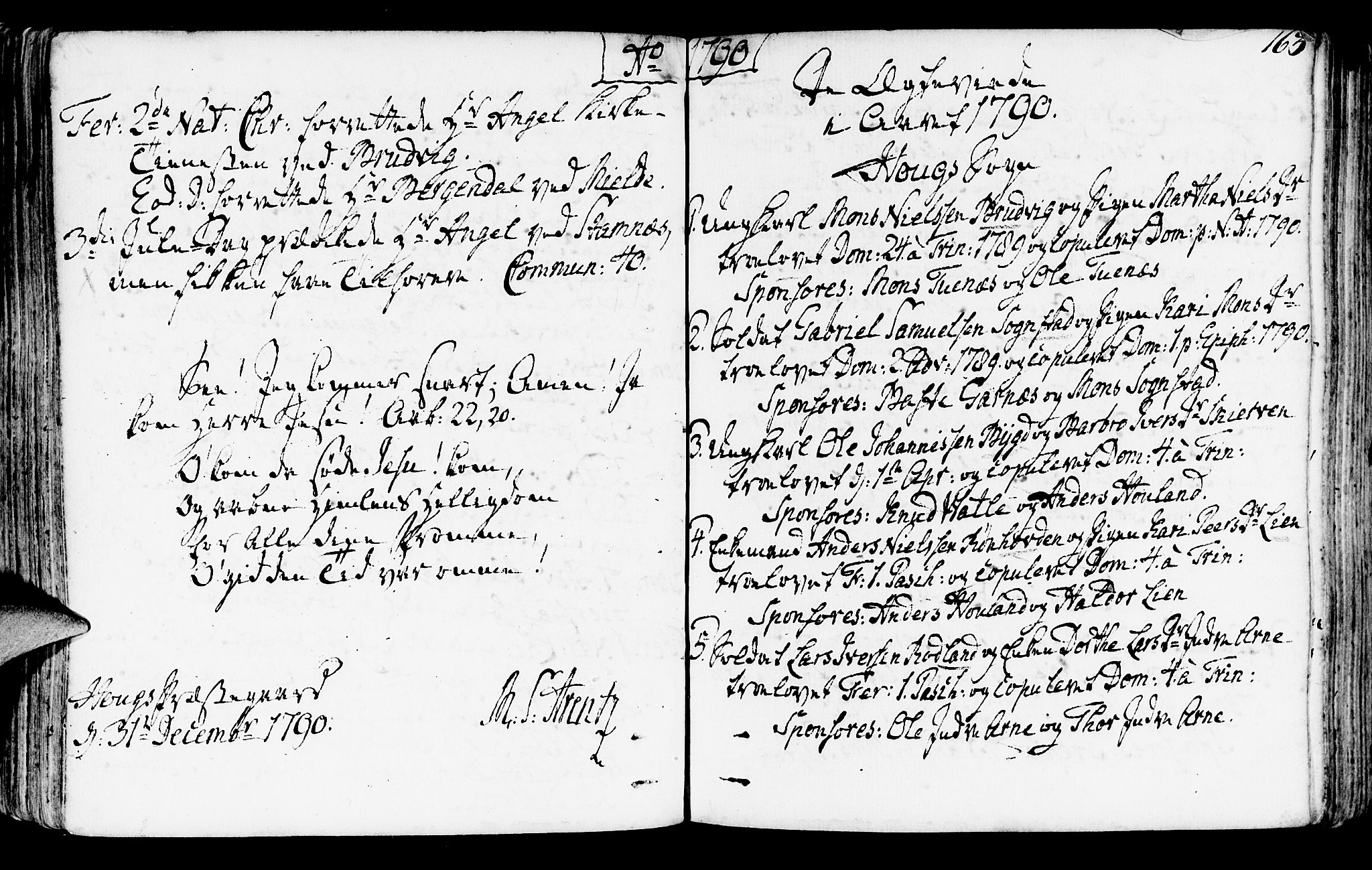 Haus sokneprestembete, SAB/A-75601/H/Haa: Parish register (official) no. A 10, 1782-1796, p. 163