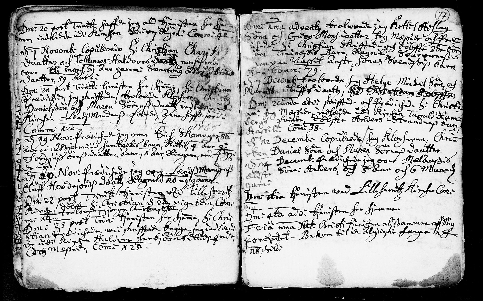 Heddal kirkebøker, SAKO/A-268/F/Fa/L0002: Parish register (official) no. I 2, 1699-1722, p. 77