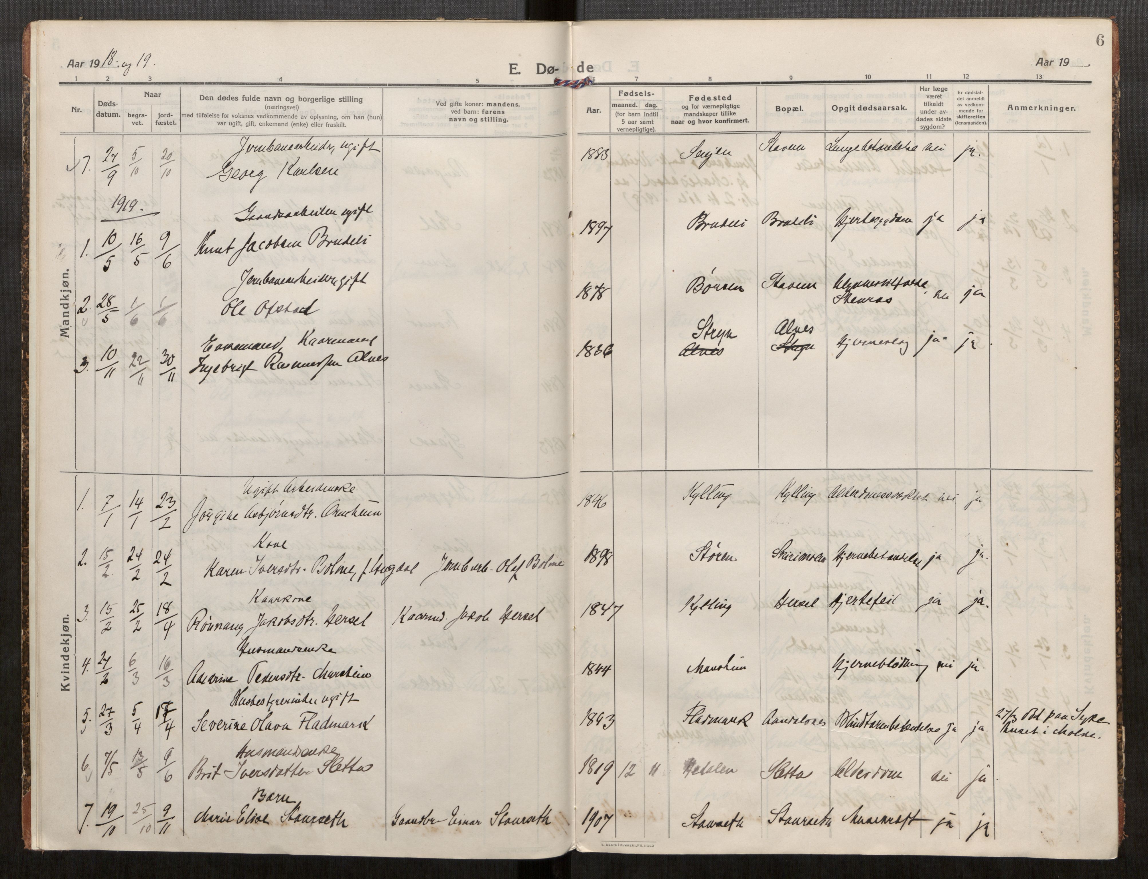 Ministerialprotokoller, klokkerbøker og fødselsregistre - Møre og Romsdal, SAT/A-1454/546/L0600: Parish register (official) no. 546A05, 1915-1920, p. 6