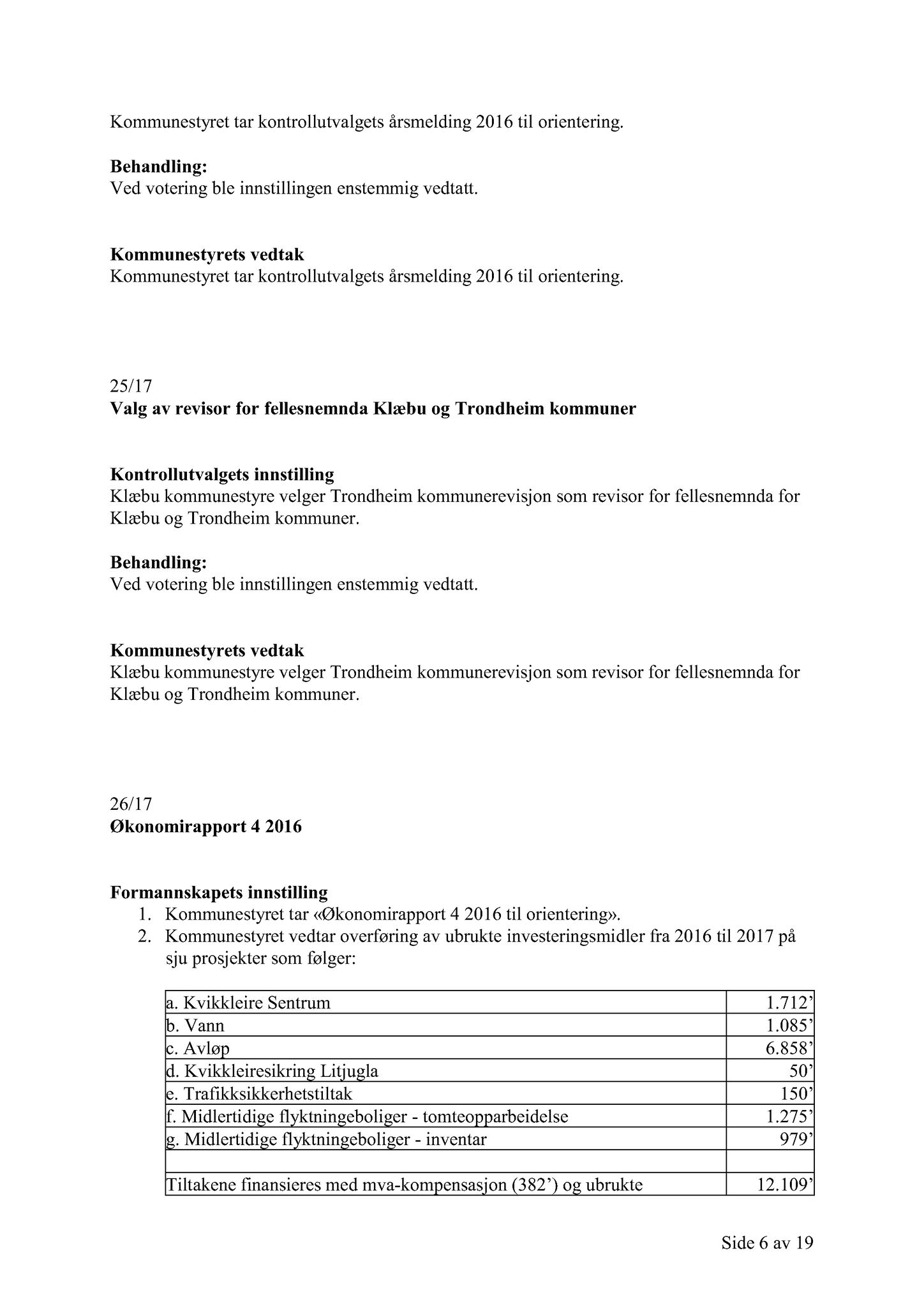 Klæbu Kommune, TRKO/KK/01-KS/L010: Kommunestyret - Møtedokumenter, 2017, p. 1246