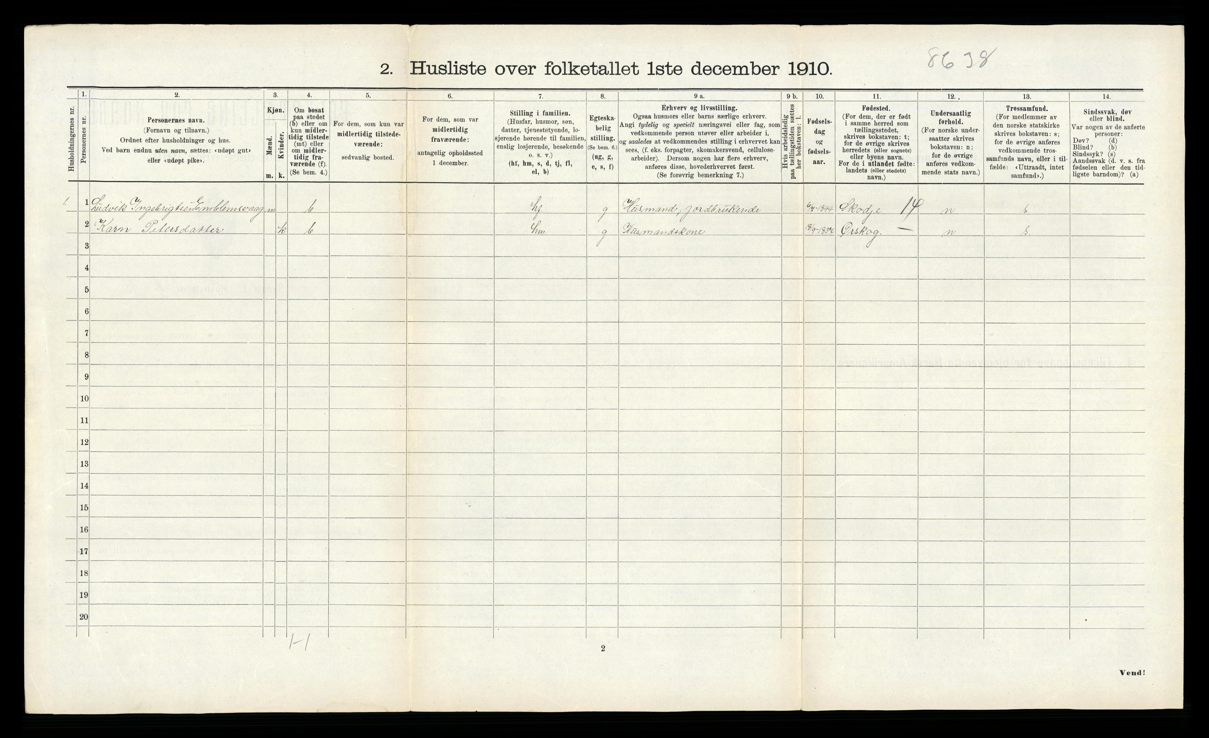 RA, 1910 census for Borgund, 1910, p. 200