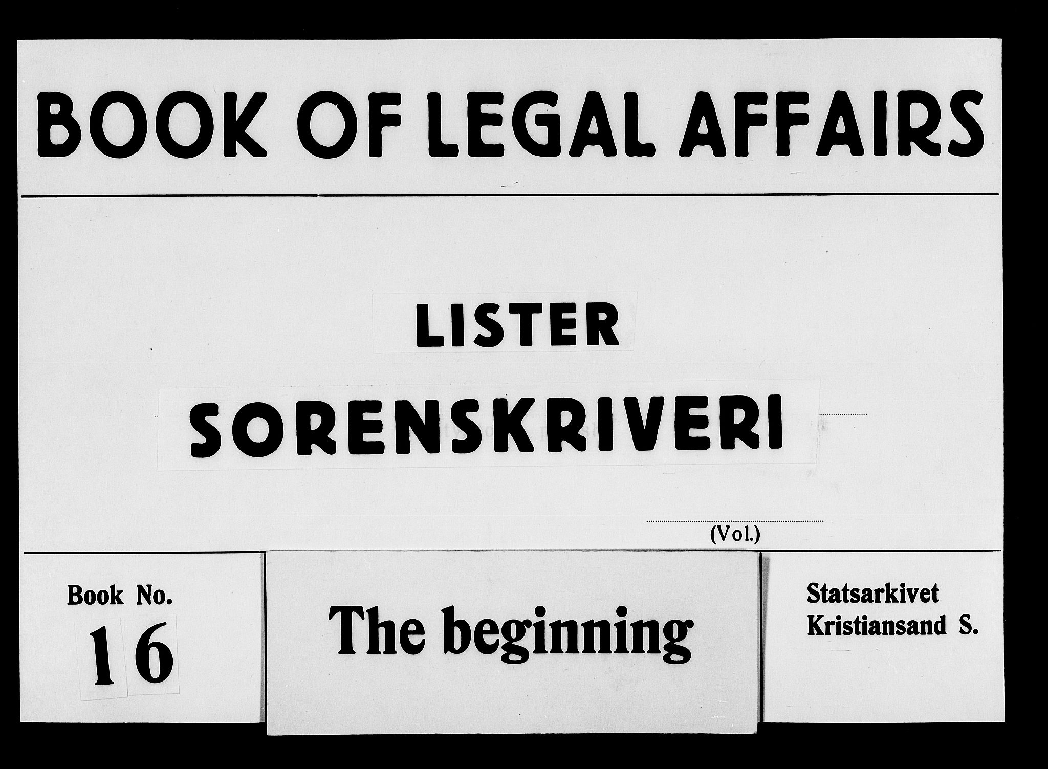 Lister sorenskriveri, AV/SAK-1221-0003/F/Fa/L0016: Tingbok nr 16, 1687-1689