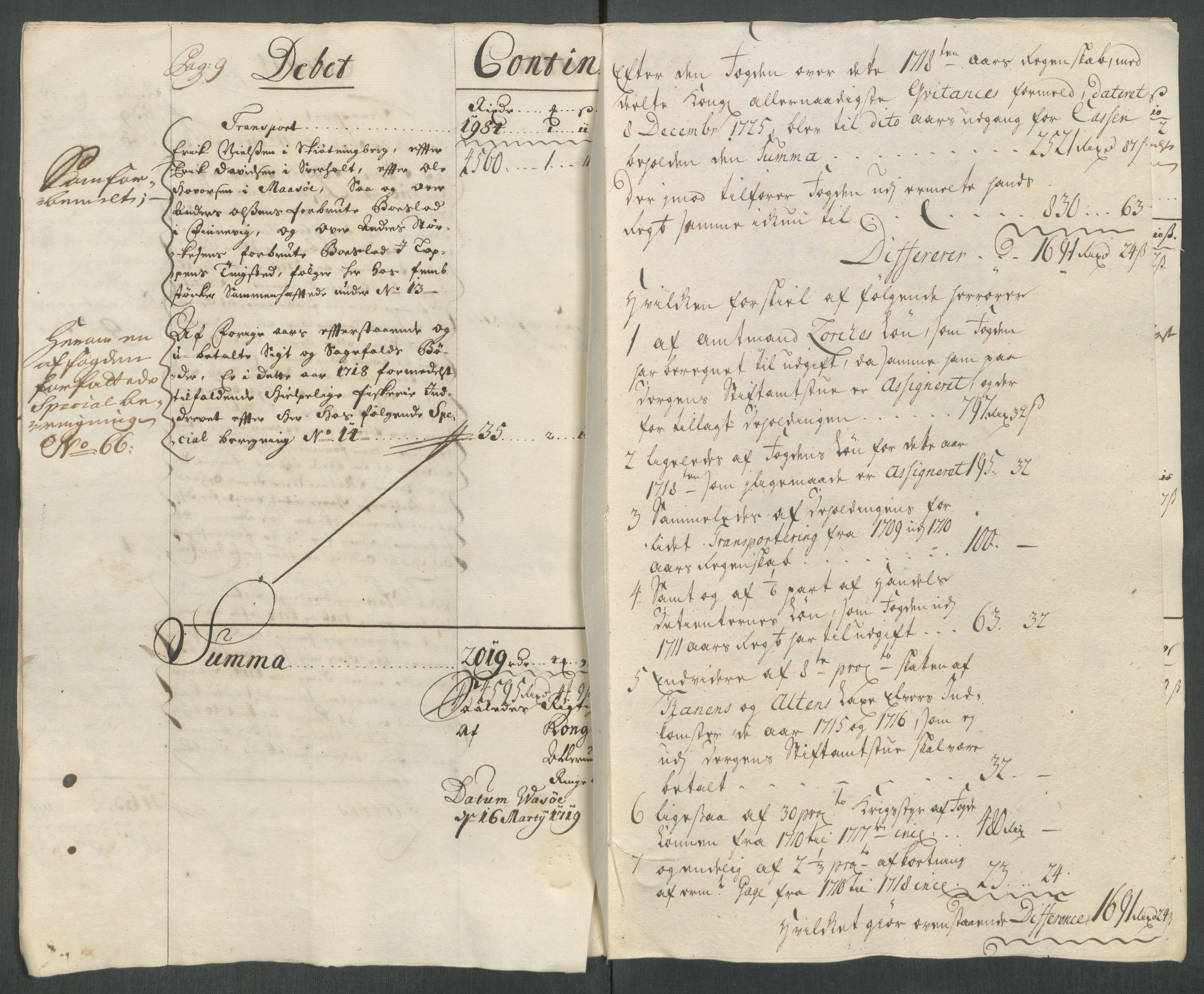 Rentekammeret inntil 1814, Reviderte regnskaper, Fogderegnskap, AV/RA-EA-4092/R69/L4857: Fogderegnskap Finnmark/Vardøhus, 1716-1718, p. 431