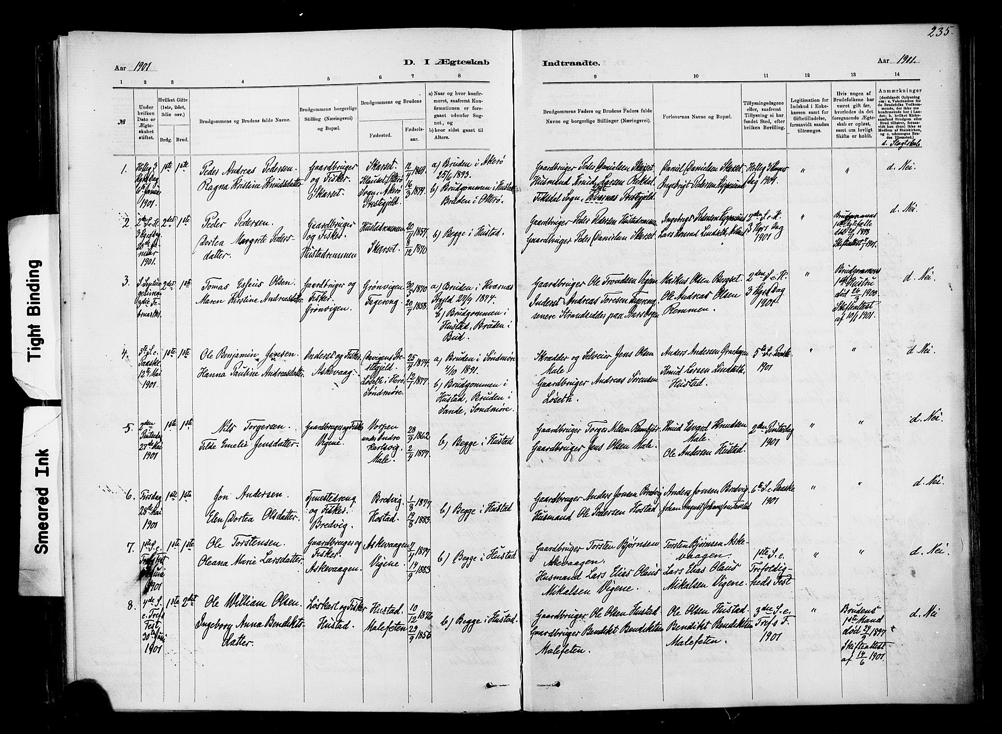 Ministerialprotokoller, klokkerbøker og fødselsregistre - Møre og Romsdal, AV/SAT-A-1454/567/L0778: Parish register (official) no. 567A01, 1881-1903, p. 235